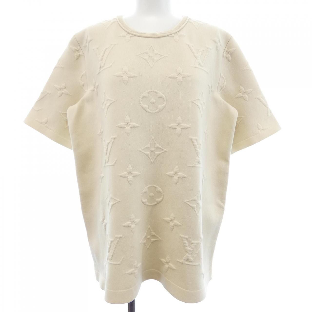 Louis Vuitton Louis Vuitton Louis Vuitton 3D Monogram Knit Top Textile Tops FOKS02LO0 DUTY FREE for USA Size ONE SIZE - 1 Thumbnail