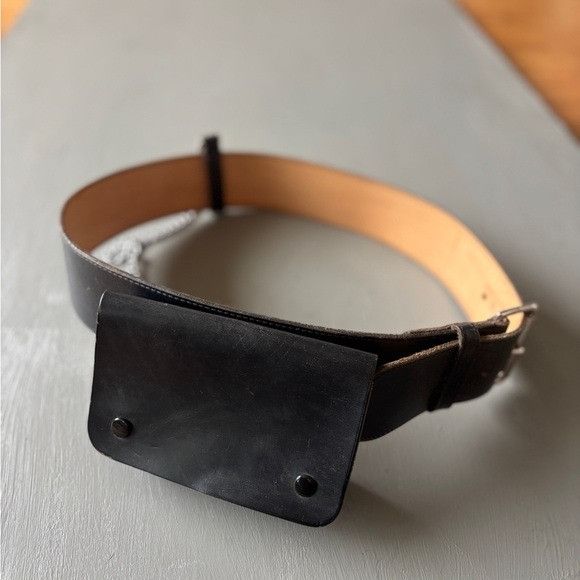 Other JM Davidson Leather Belt Pouch Black Waist Bag 30 Inch Card Size ONE SIZE - 3 Thumbnail