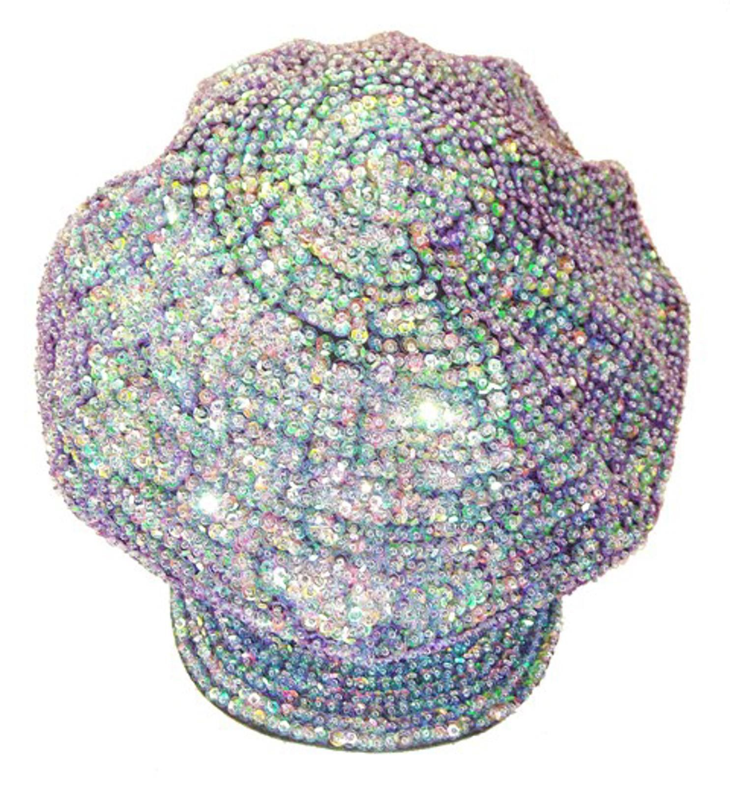 Designer Sequin Beaded Brando Cap Opal Purple Size ONE SIZE - 1 Preview