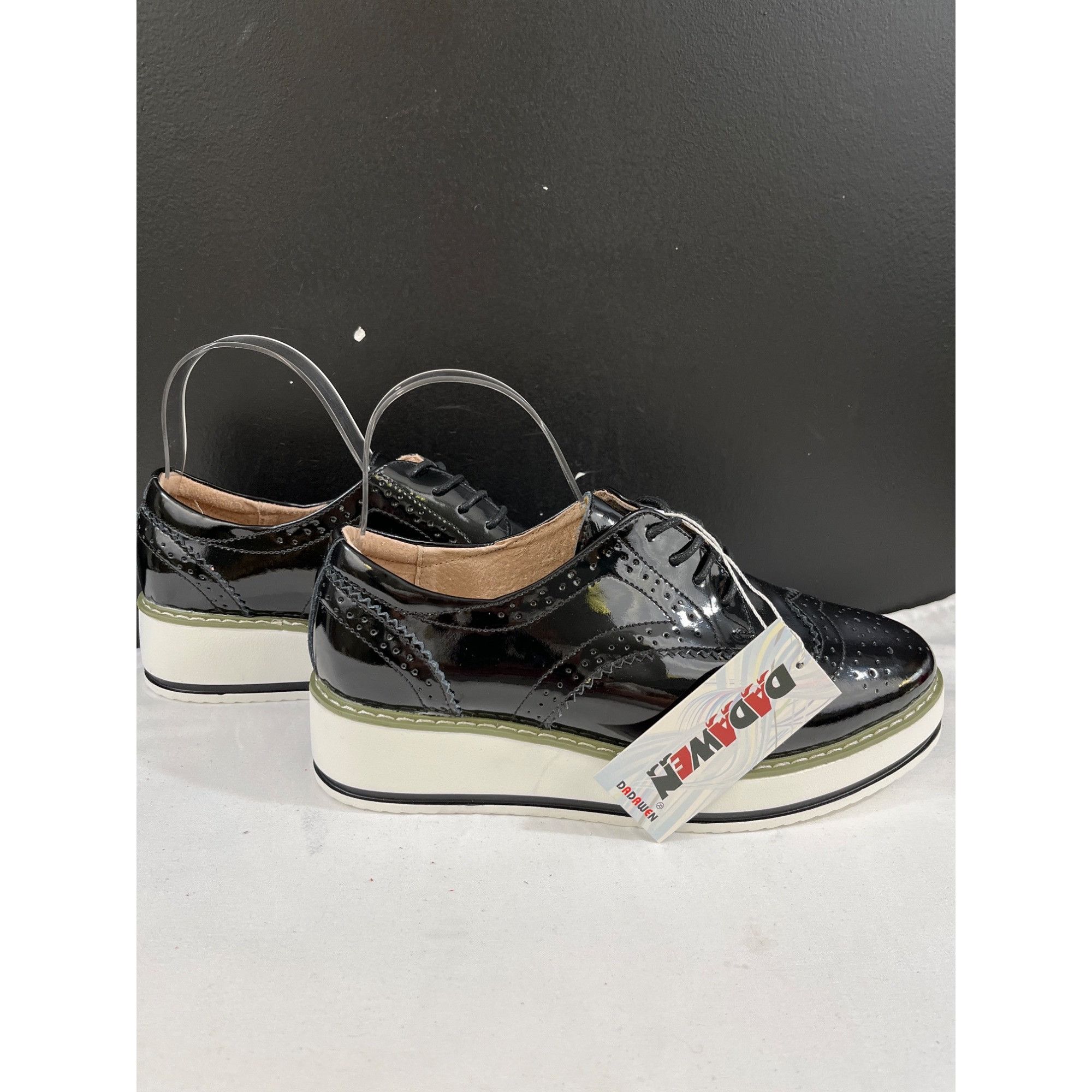 Other DADAWEN Women's Black Platform Oxford Size 8.5 SKU 6216 Size US 8.5 / IT 38.5 - 1 Thumbnail