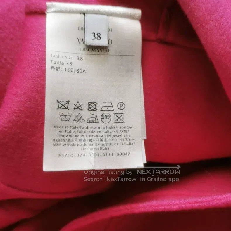 Other Valentino Rose red wool coat Size XS / US 0-2 / IT 36-38 - 8 Thumbnail