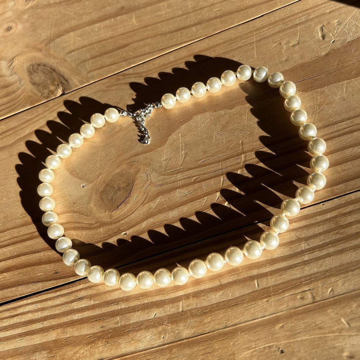 Other Elegant classic white high luster glass pearl 925 necklace Size ONE SIZE - 8 Thumbnail