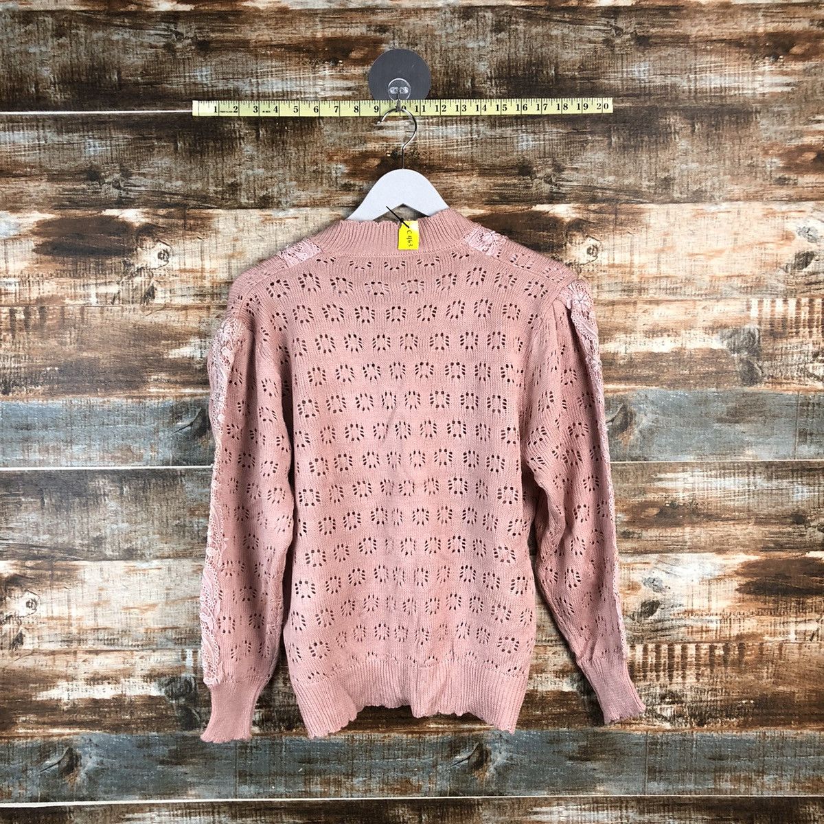 Homespun Knitwear × Japanese Brand × Vintage DL Japan vintage Pink Cardigan Knitwear #C463 Size M / US 6-8 / IT 42-44 - 10 Thumbnail