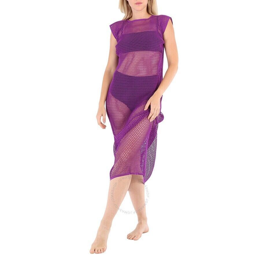 image of Wolford 52726 Striking Net Xenia Swim Cover Dress M/l ) in Purple, Women's (Size Medium)