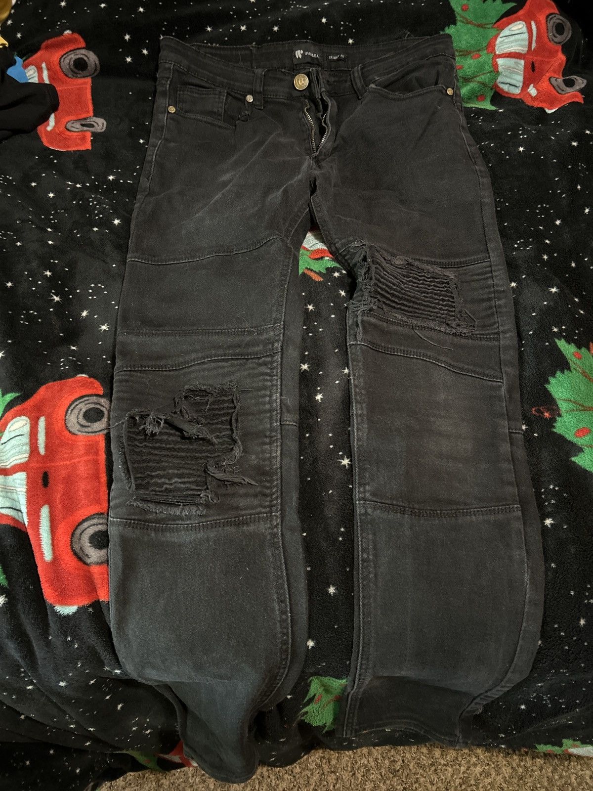 Waimea Black skinny fit jeans Size US 32 / EU 48 - 3 Thumbnail