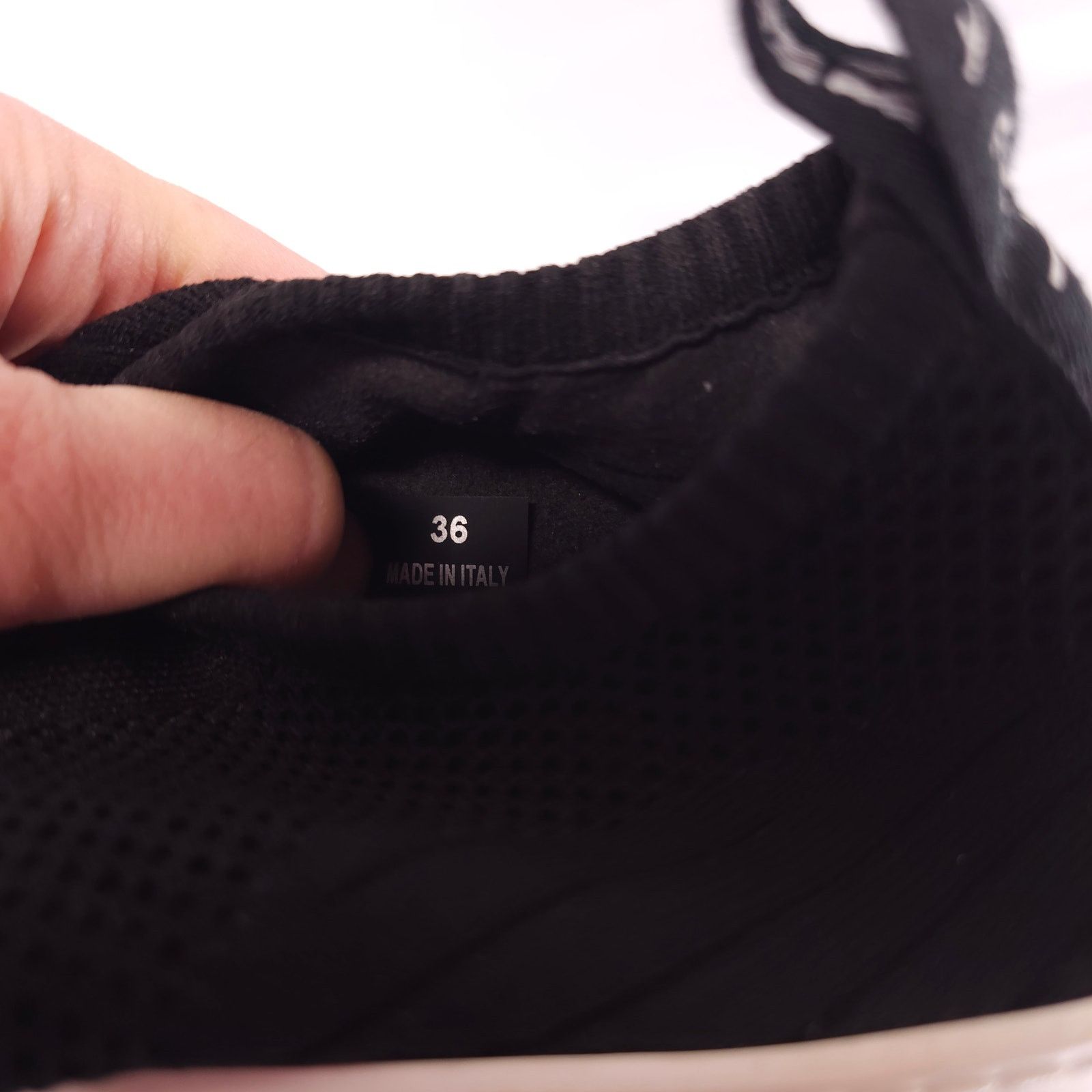 Stella McCartney Stella McCartney Black Loop Low Sock Sneakers Sz 6 Size US 6 / IT 36 - 8 Thumbnail