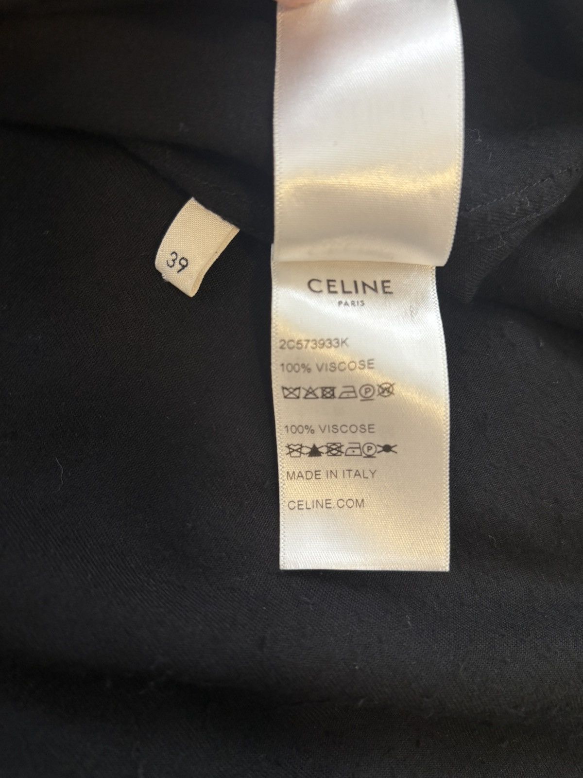 Celine Celine SS22 Black Crystal Embellished Western Shirt Size US L / EU 52-54 / 3 - 8 Thumbnail