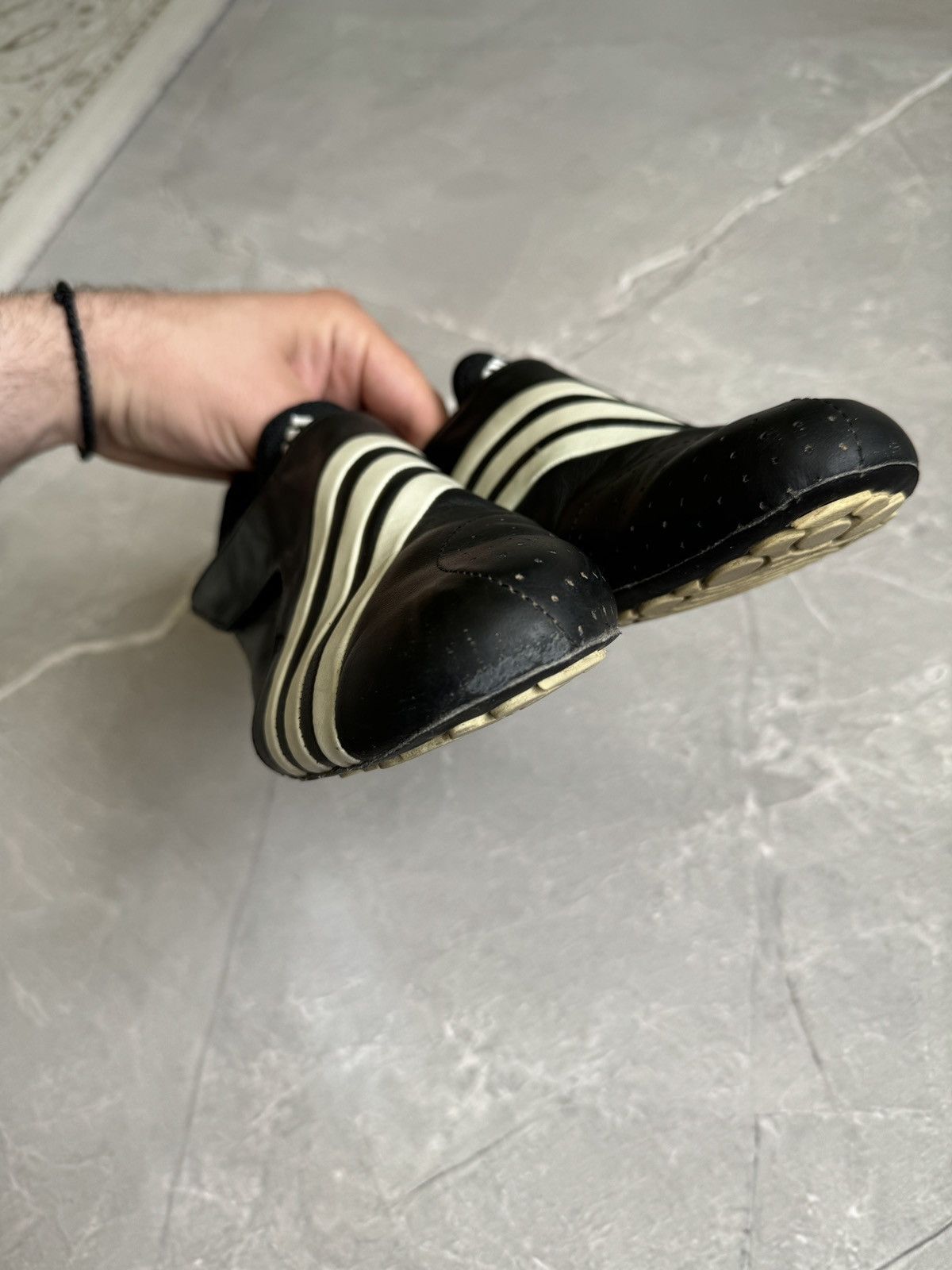 Adidas Vintage 00s Adidas Yoga Vario Leather Slip On Sneakers Y-3 Size US 7.5 / IT 37.5 - 11 Thumbnail