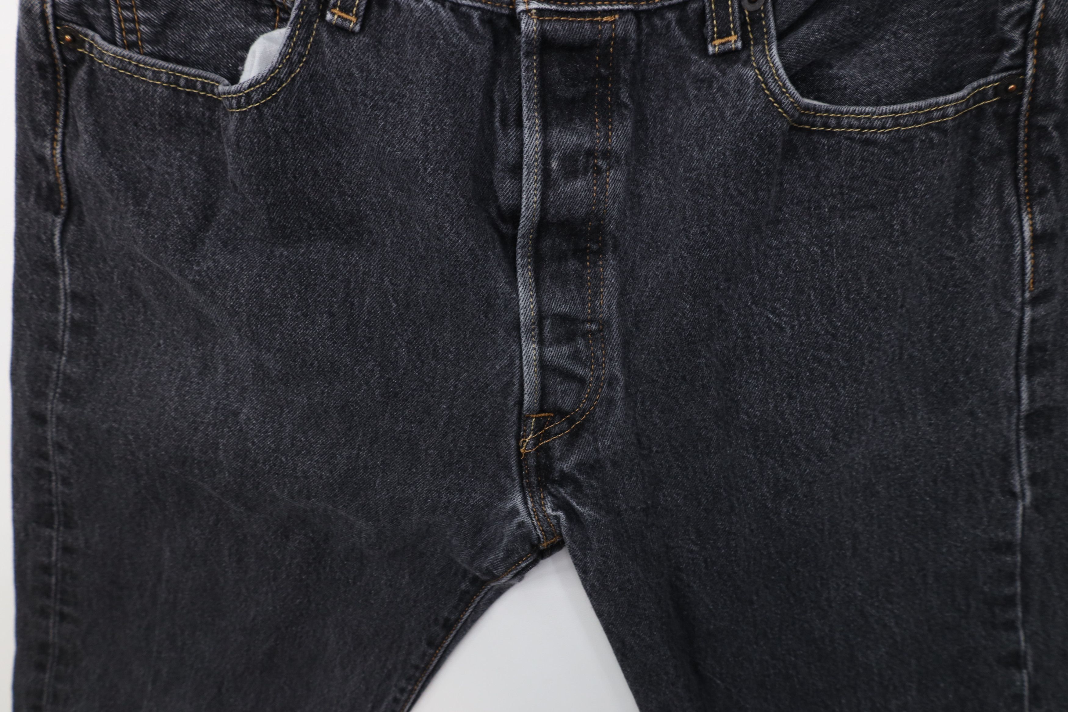 Levi's Vintage Y2K Levis 505xx Fly Regular Straight Leg Jeans Black Size US 34 / EU 50 - 6 Thumbnail