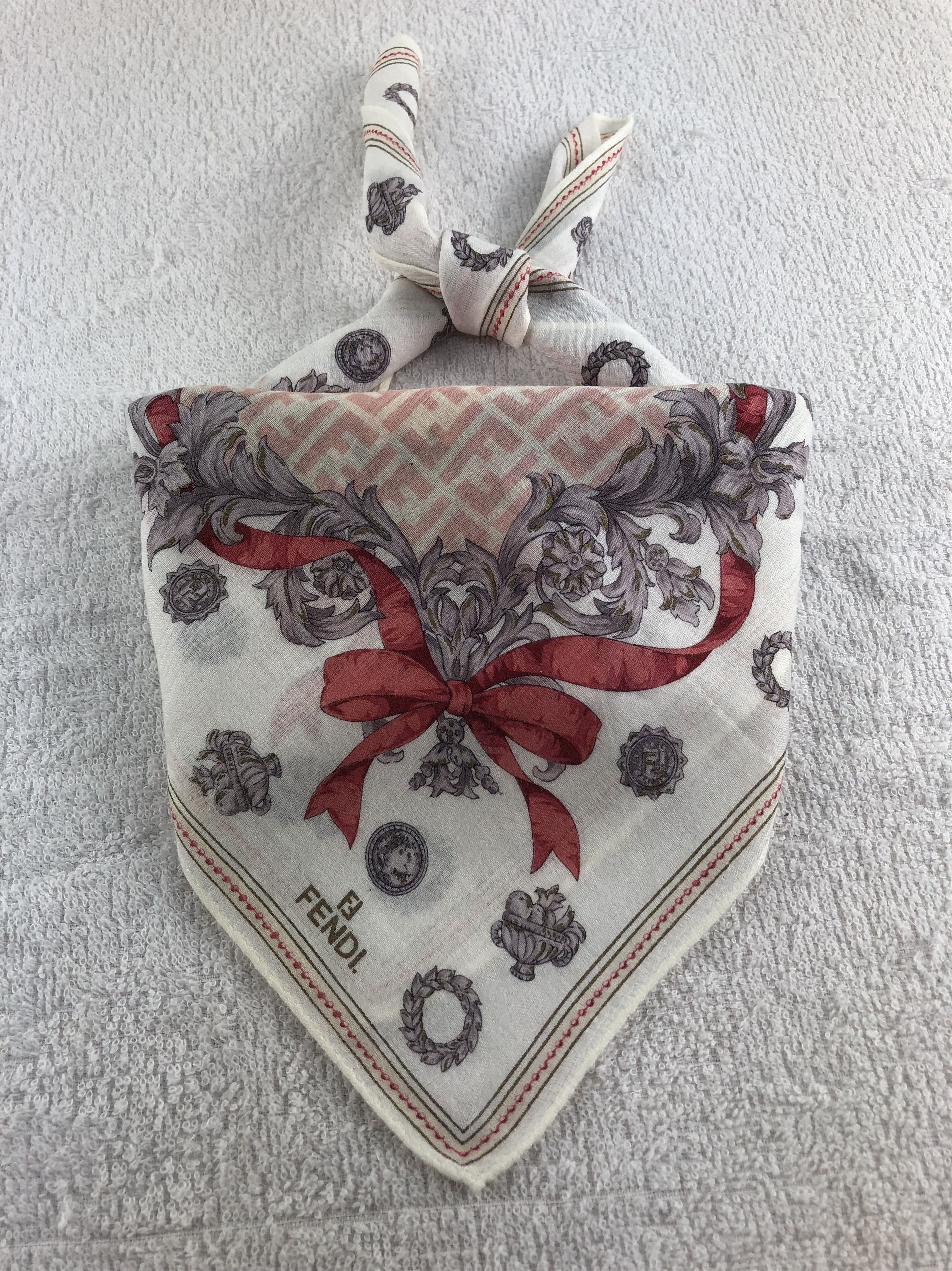 Vintage Fendi Handkerchief / Bandana / Neckerchief C322 Size ONE SIZE - 2 Thumbnail