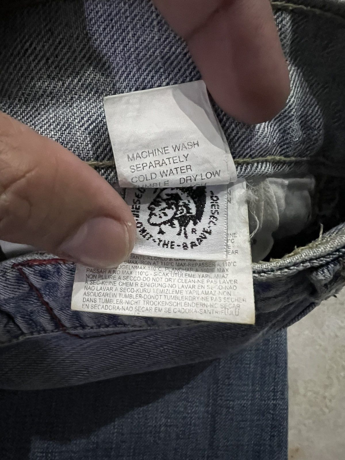 Diesel 💥FLARE💥DIESEL INDUSTRY WASHED FADED JEANS Size US 31 - 17 Thumbnail