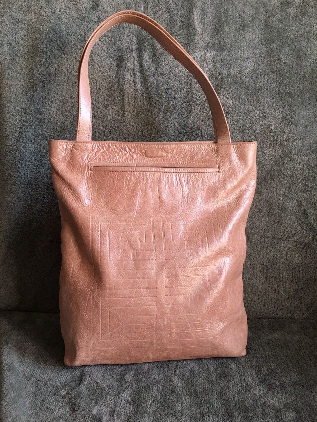 Givenchy GIVENCHY Vintage Leather Light Pink Logo Shoulder Tote Bag Size ONE SIZE - 1 Thumbnail