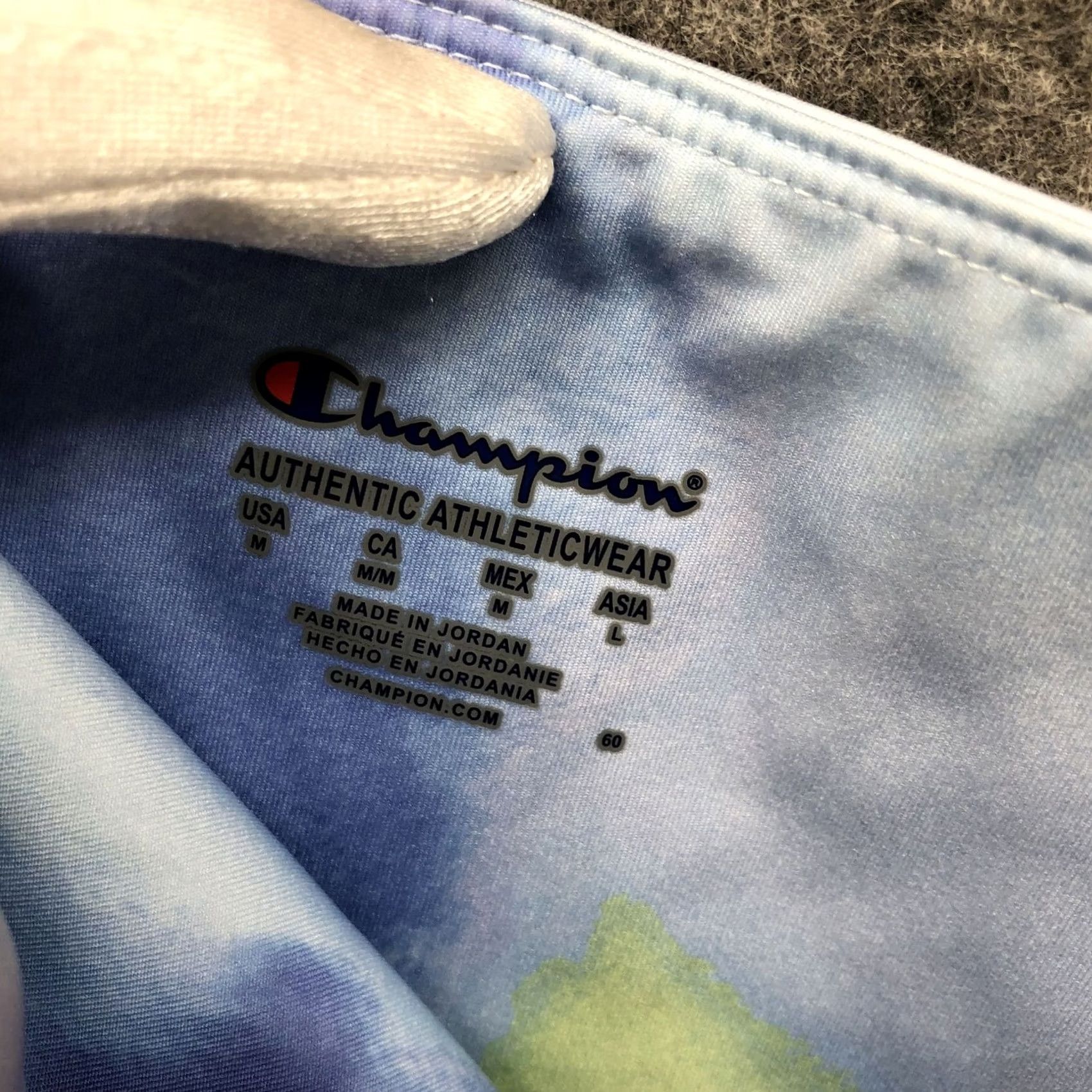 Champion Champion Bike Shorts Womens M Blue Tie Dye Long Activewear Compression Size 32" / US 10 / IT 46 - 7 Thumbnail
