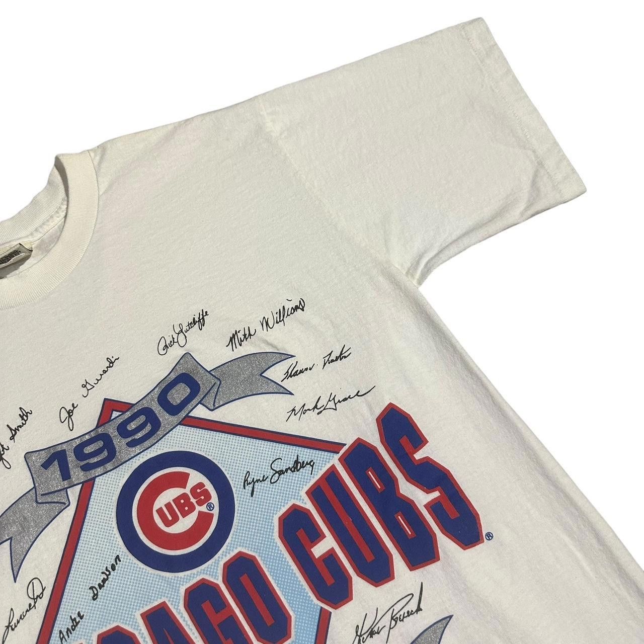 Nutmeg 1990 Chicago Cubs Nutmeg Single Stitched Shirt (MADE IN USA) Size US L / EU 52-54 / 3 - 2 Thumbnail