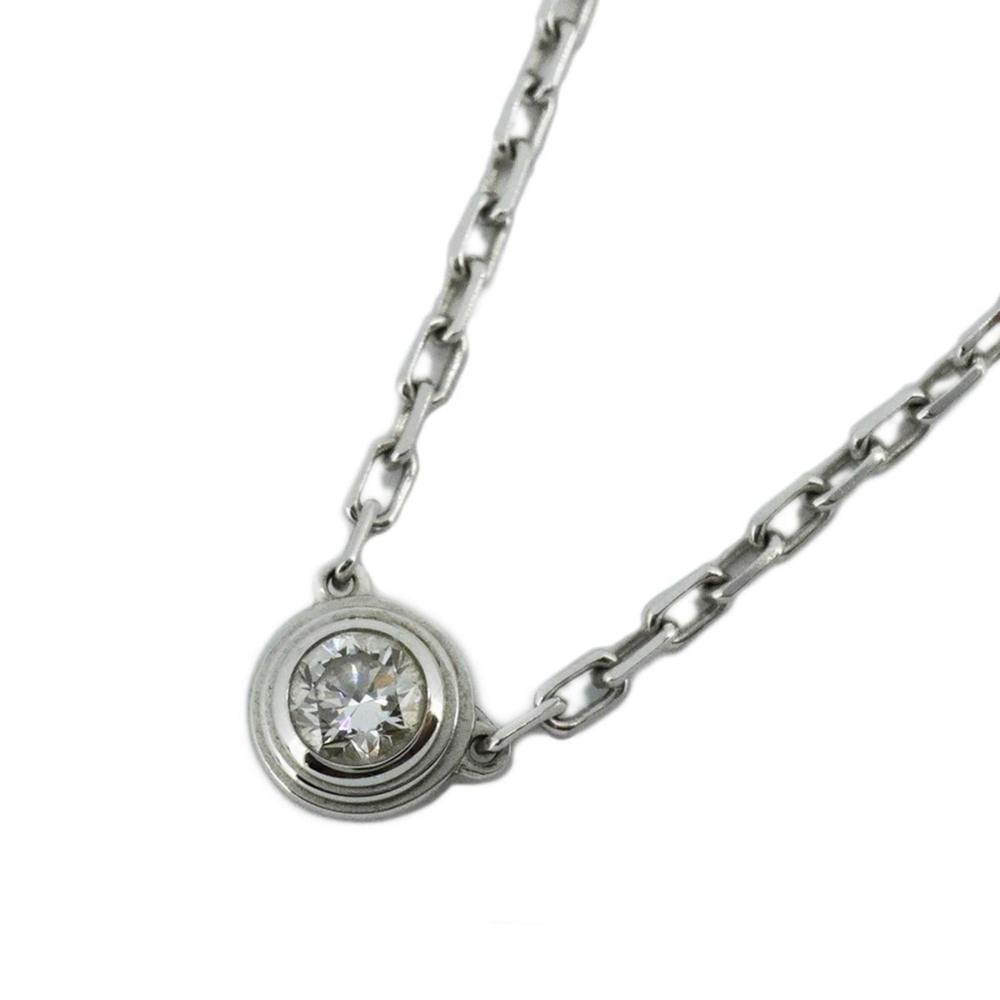 image of Cartier Necklace Amour Diamant Legend 1Pd Diamond K18Wg White Gold Ladies, Women's