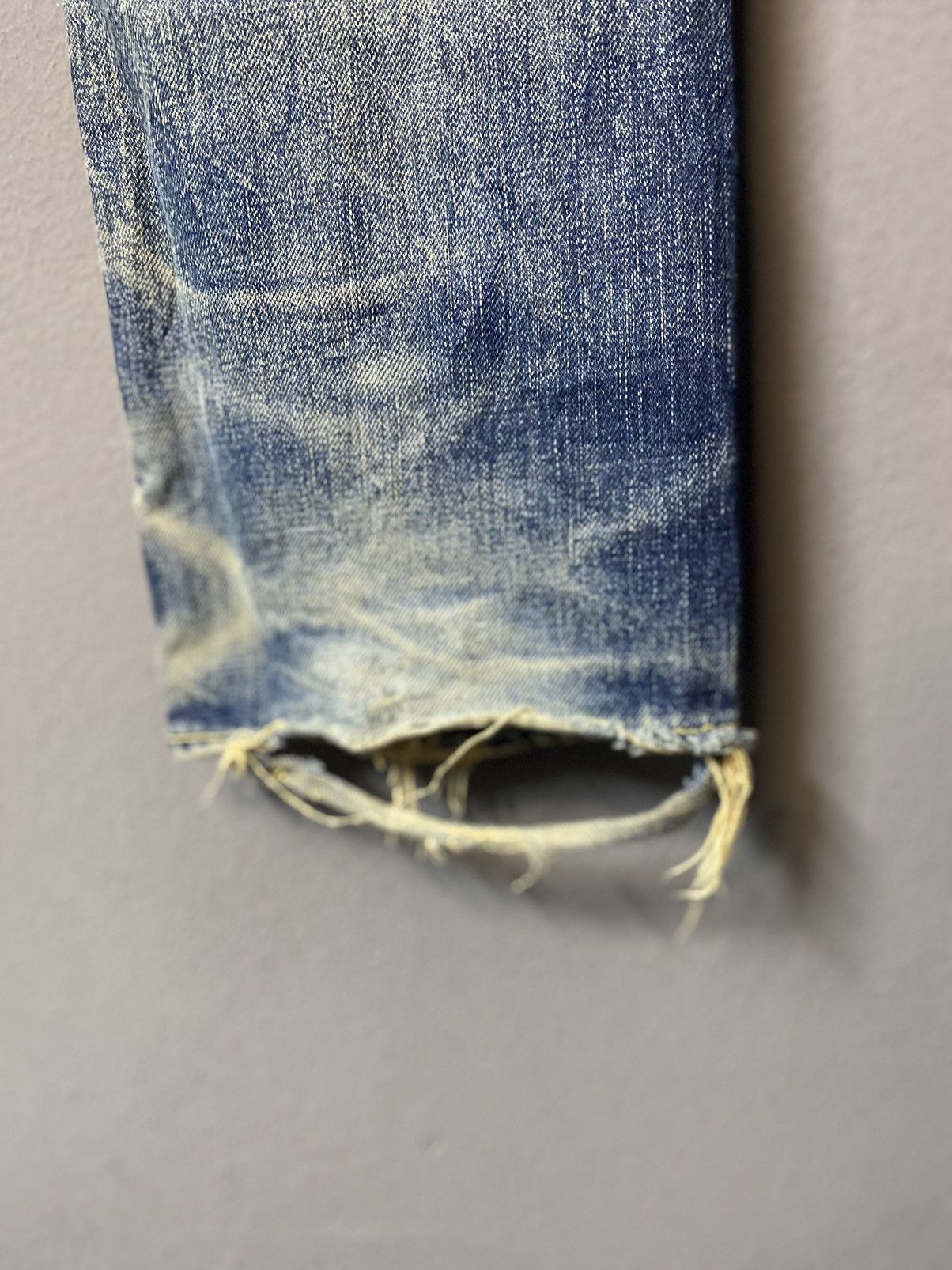 Blue Blue Japan Blue blue japan distressed selvedge denim Size US 28 / EU 44 - 10 Thumbnail