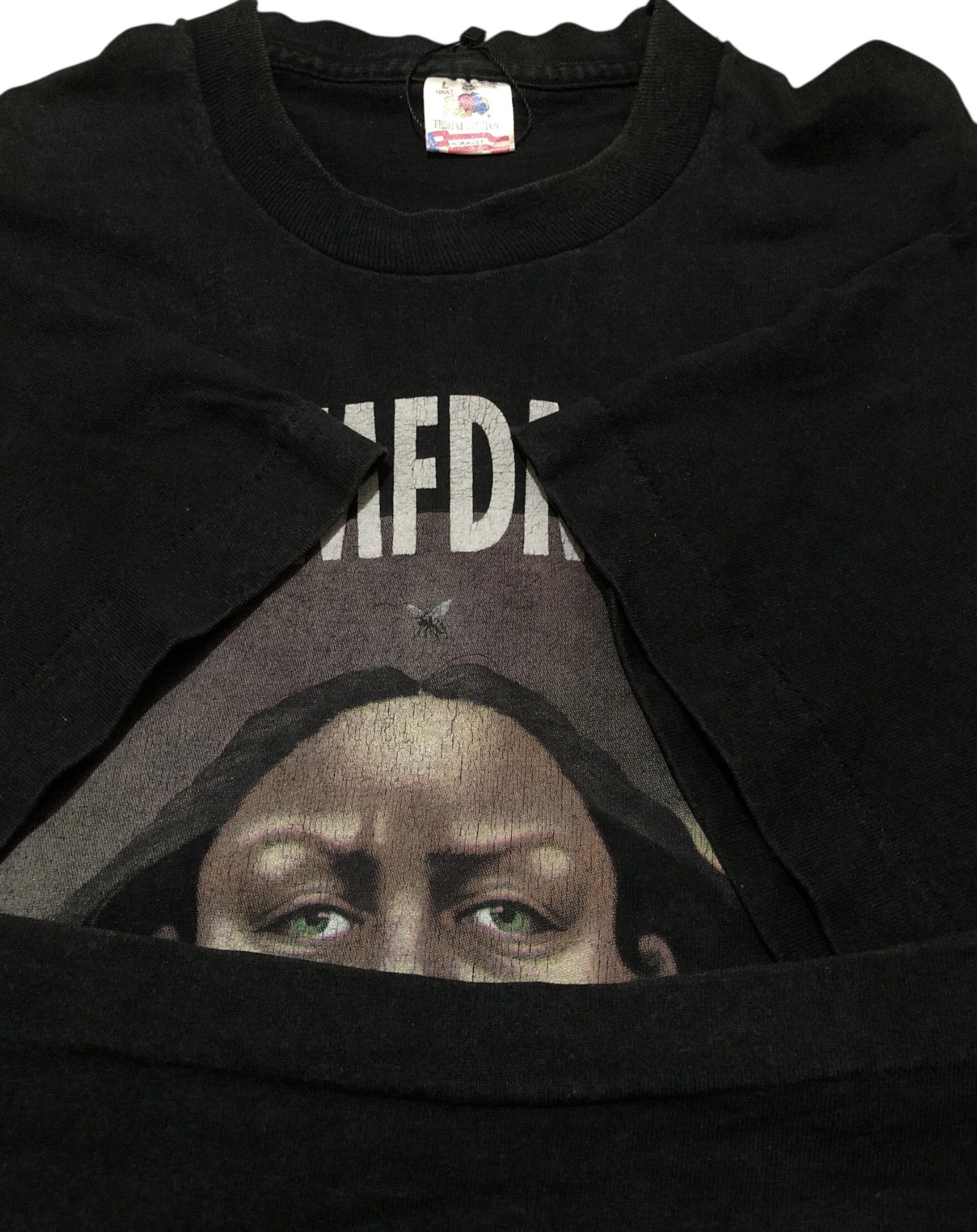 Vintage Vintage 90s KMFDM 'Nihil' Gothic Industrial Band T-Shirt Size US L / EU 52-54 / 3 - 8 Thumbnail