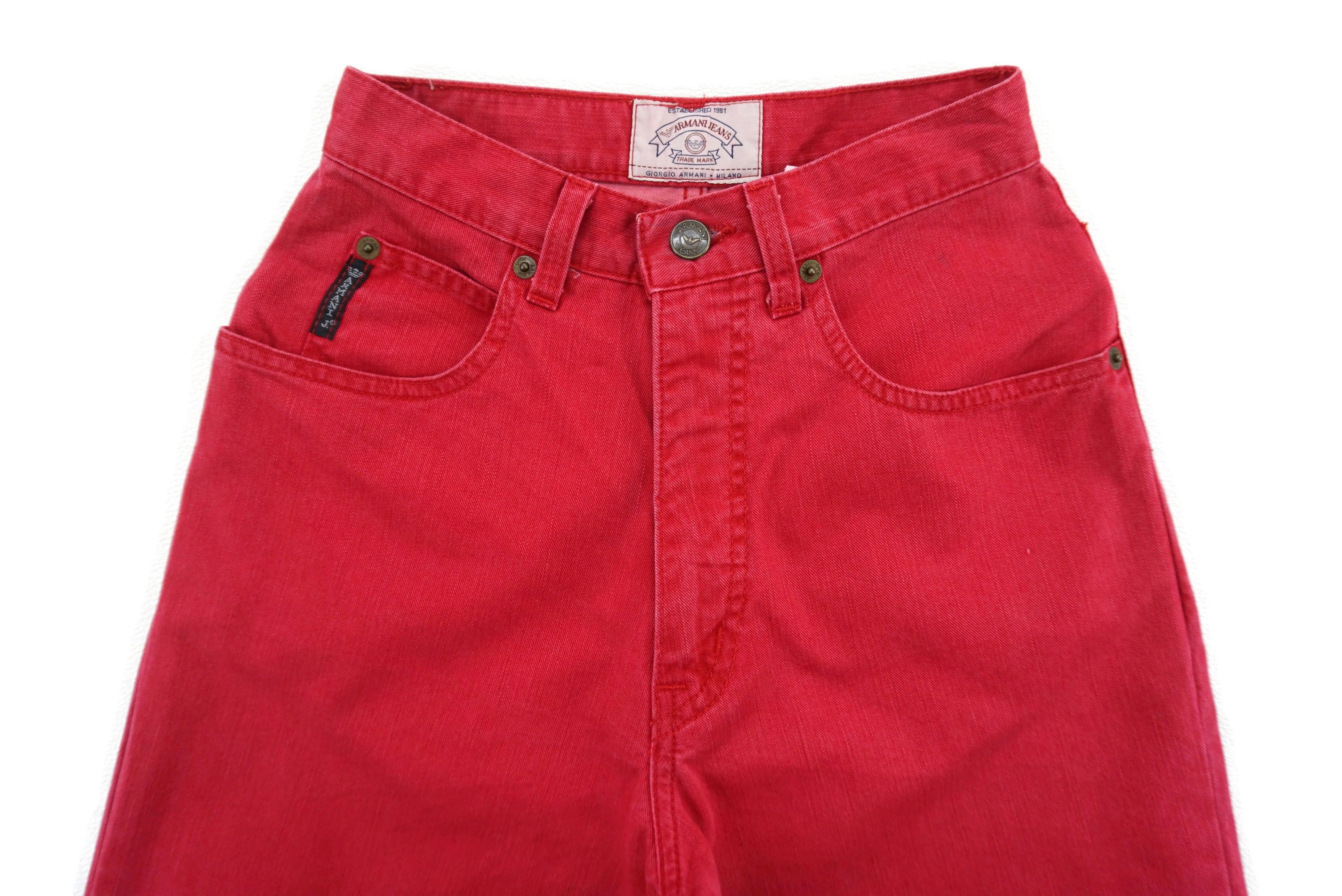 Armani Distressed Jeans W24xL31.75 High-Waisted Denim Made in Italy Size 24" / US 00 / IT 34 - 5 Thumbnail