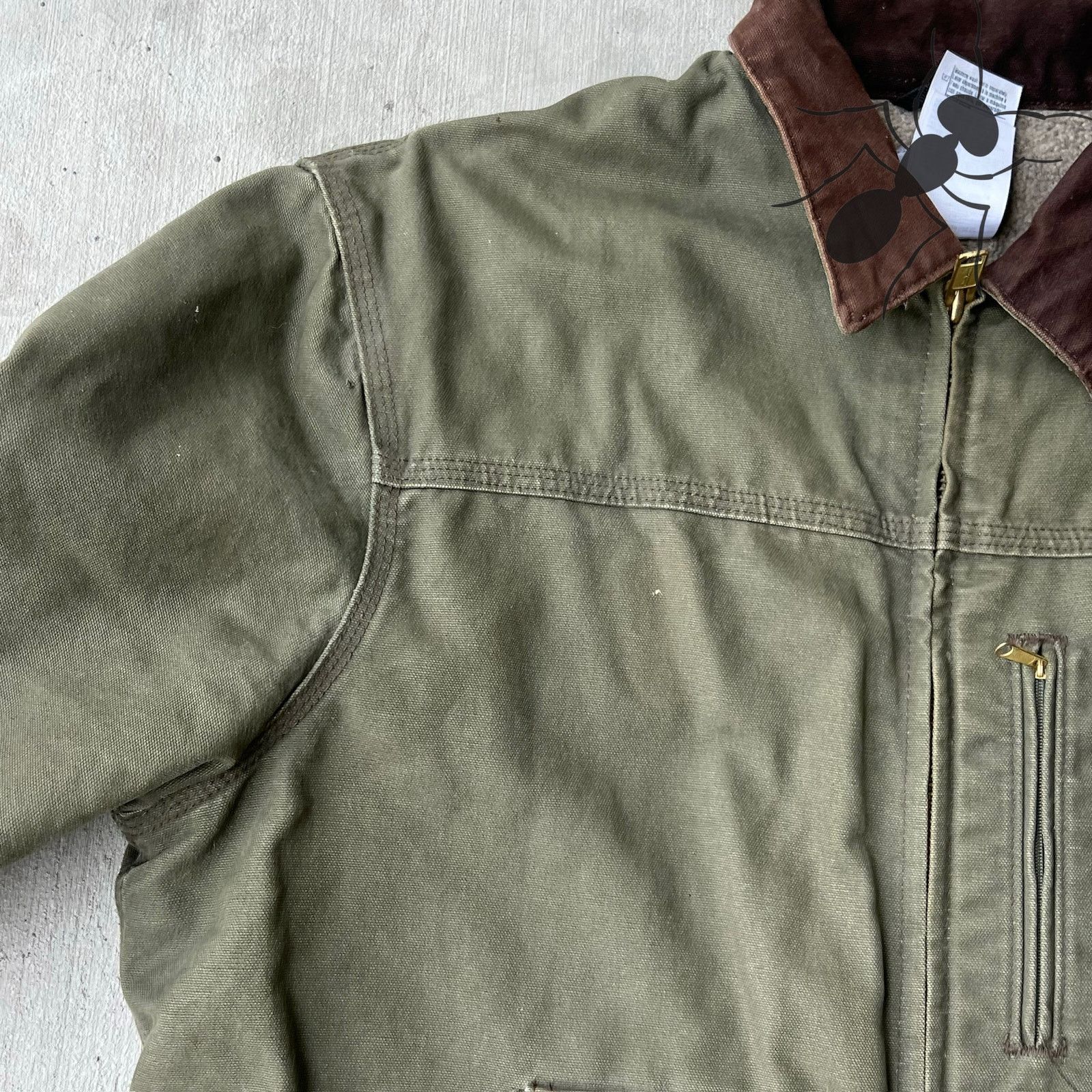 Carhartt × Vintage Carhartt C61 ARG green chore work wear jacket Size US L / EU 52-54 / 3 - 9 Thumbnail