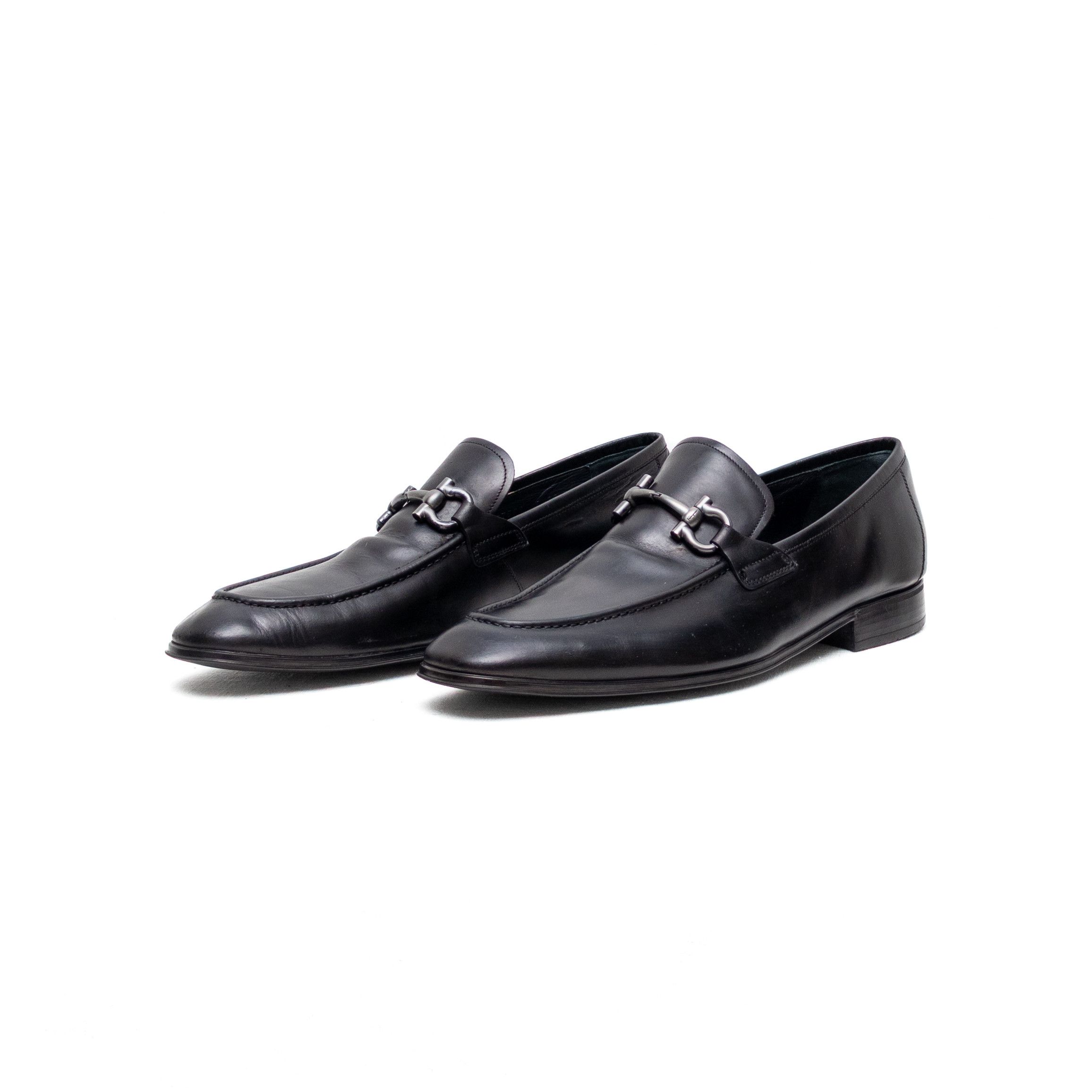 Salvatore Ferragamo Salvatore Ferragamo Black Leather Horsebit Loafers Sz US9.5 Size US 9.5 / EU 42-43 - 1 Thumbnail