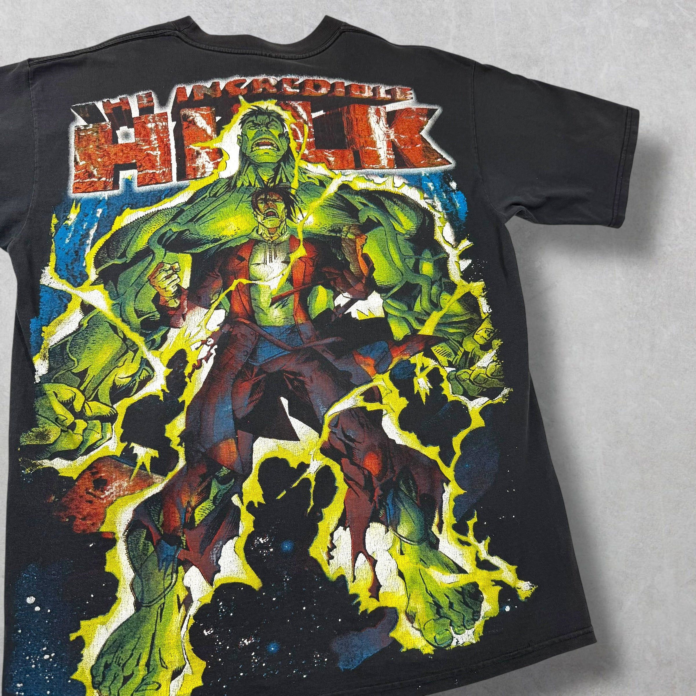 Vintage Vintage 90s Resurreccion The Incredible Hulk Tee XL Size US XL / EU 56 / 4 - 4 Thumbnail