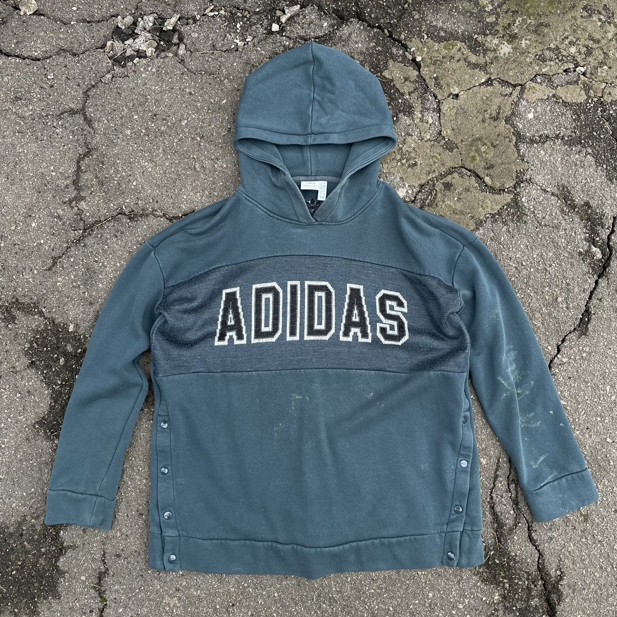 Adidas × Vintage Vintage Adidas Hoodie Knit Logo 90s Y2K Streetstyle UAS Size US S / EU 44-46 / 1 - 1 Thumbnail