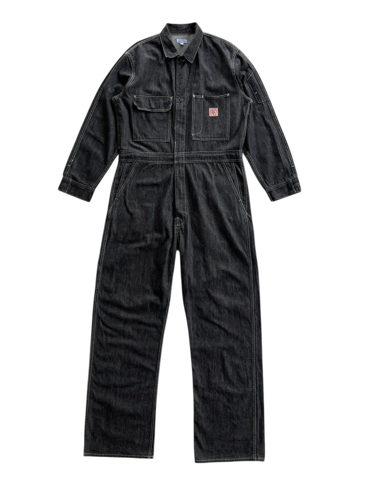 Sugar Cane RARE!!! 70s Sugar Cane Toyo Enterprices Denim Coverall Size US 40 / EU 56 - 3 Thumbnail