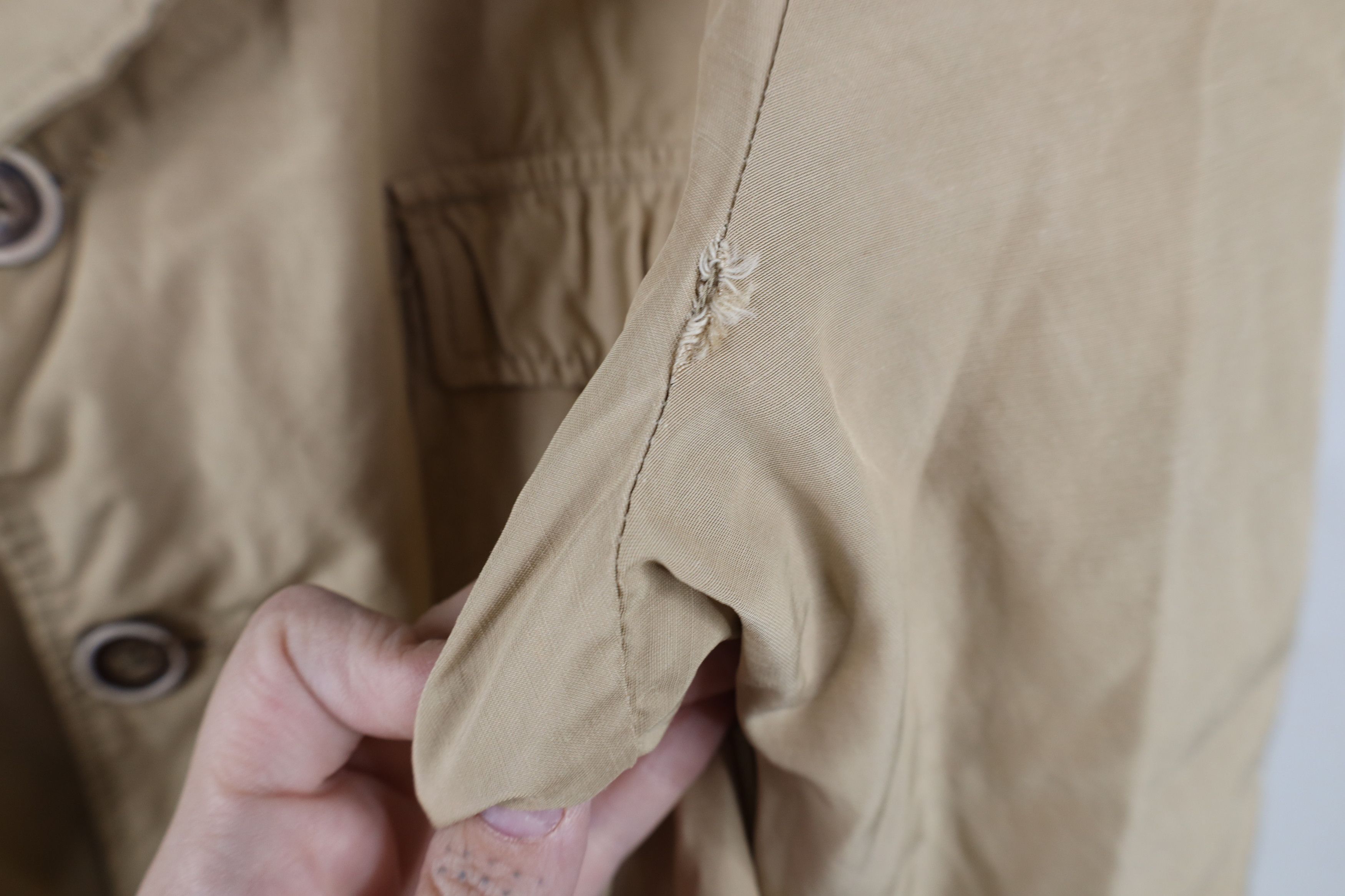 Vintage Vintage 70s Streetwear Rayon Gabardine Safari Bush Jacket Size US L / EU 52-54 / 3 - 4 Thumbnail