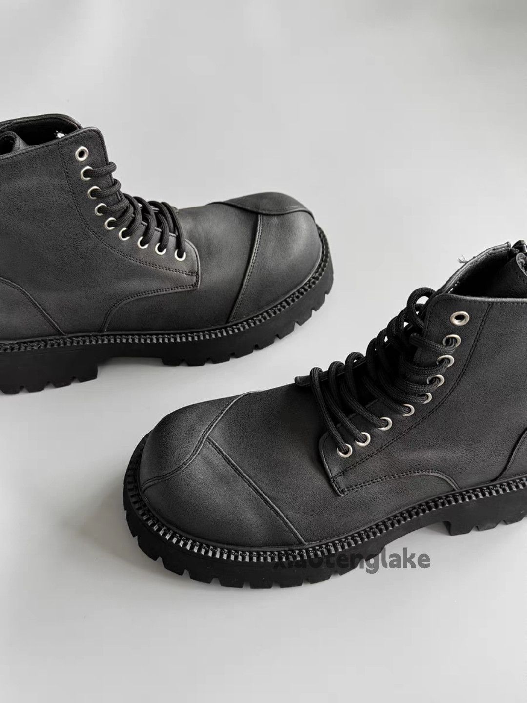 Vintage Utility military motorcycle rocker outdoor punk boots shoes Size US 12 / EU 45 - 4 Thumbnail