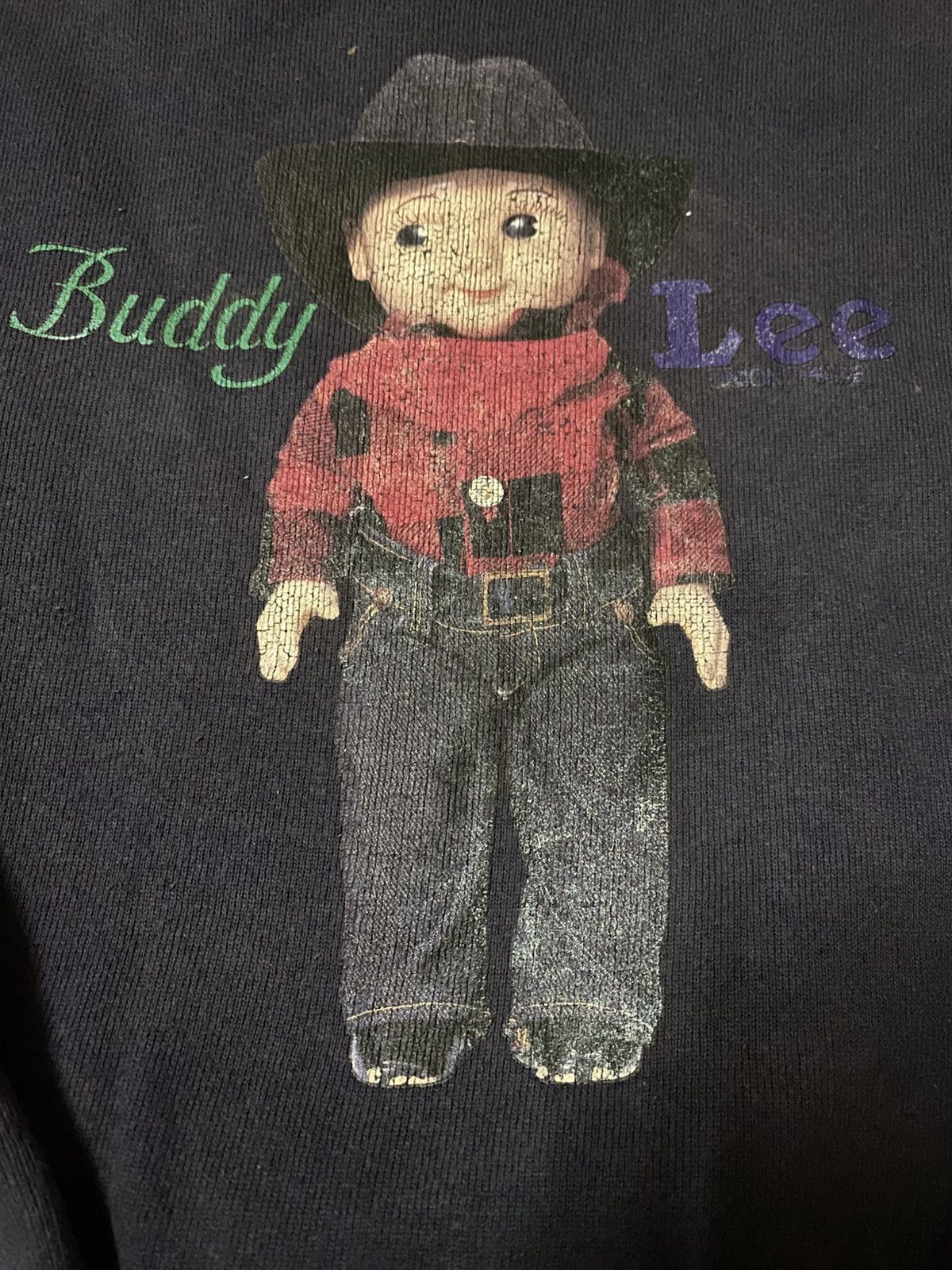Lee Vintage 90s Iconic Buddy Lee Printed Sweatshirt Size US XS / EU 42 / 0 - 3 Thumbnail