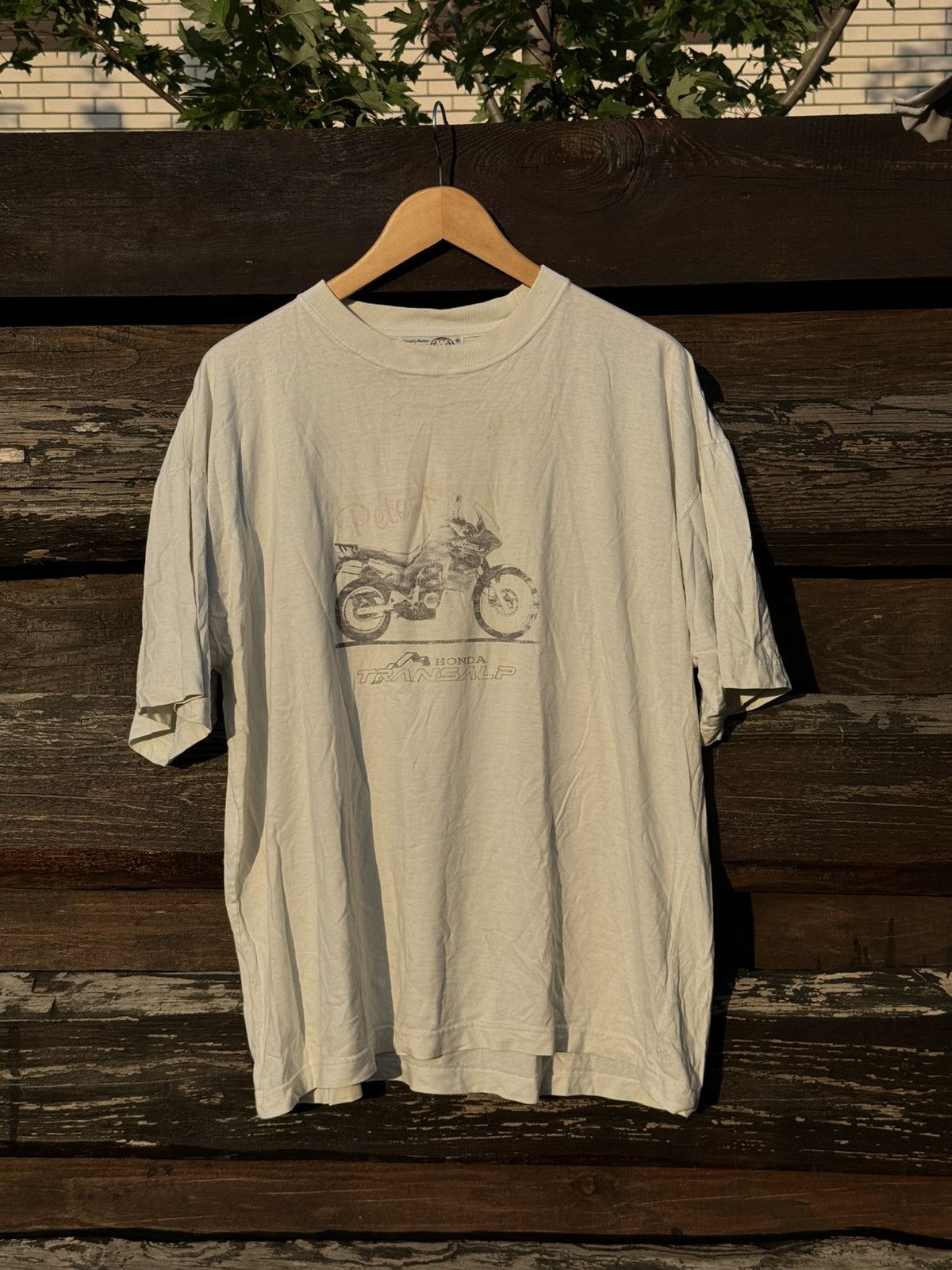 Vintage 90’s Vintage Honda Transalp Promo Moto Racing tee Size US L / EU 52-54 / 3 - 1 Thumbnail