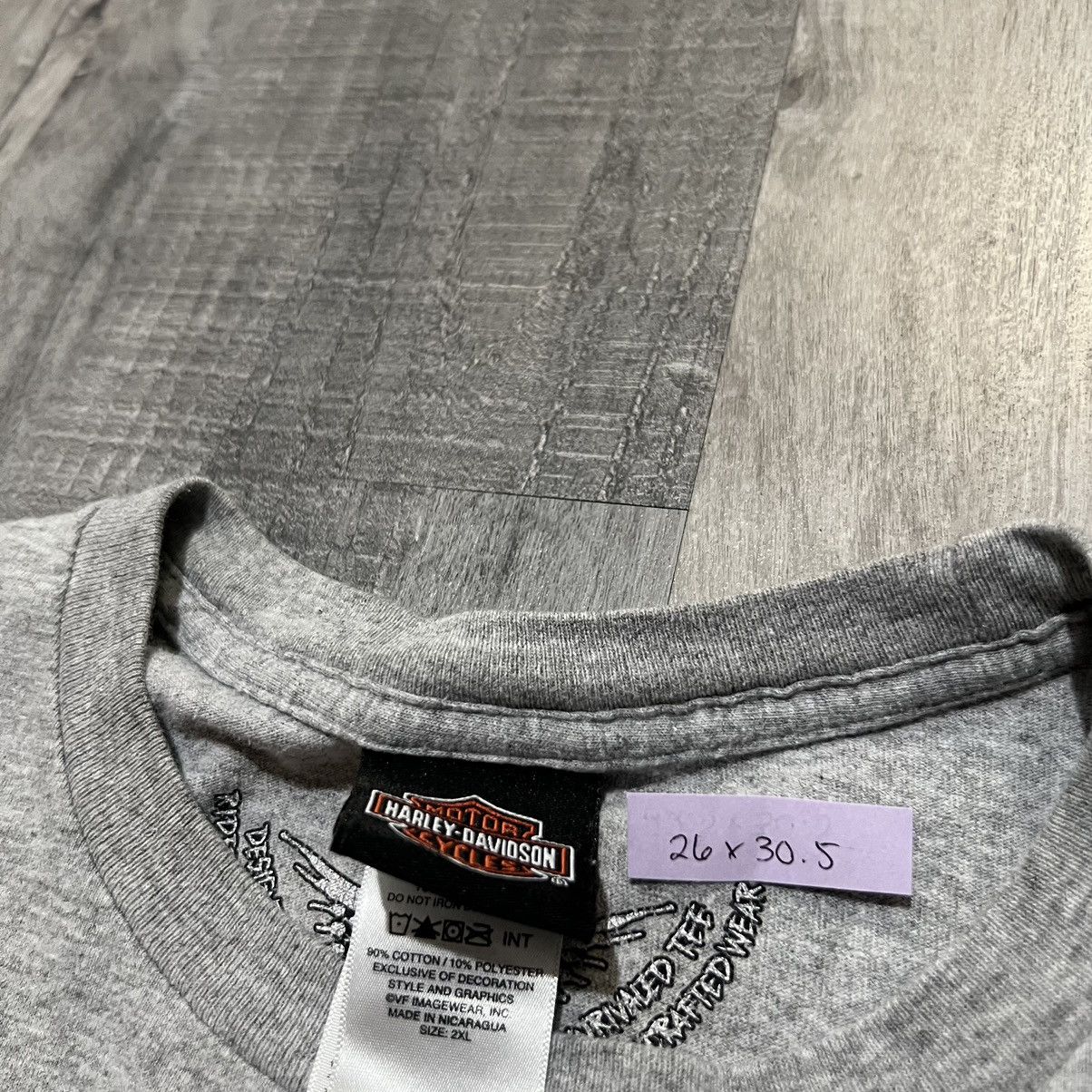 Harley Davidson Harley Davidson Motorcycles Badlands Grey Skull Biker Tee Size US XXL / EU 58 / 5 - 5 Thumbnail