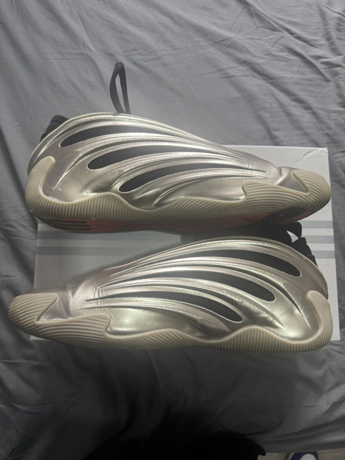 Adidas Adidas Harden Volume 9 Basketball Shoes Cyber Metallic Size US 11.5 / EU 44-45 - 2 Thumbnail