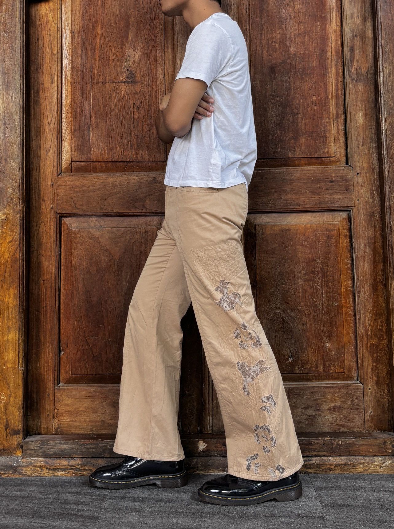 Issey Miyake Patchwork Brocade Wideleg Pants Size US 28 / EU 44 - 11 Thumbnail
