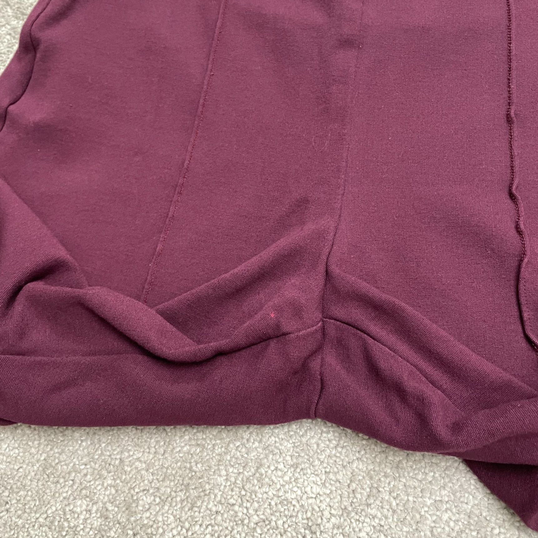 Vintage Chico's Pull On Stretch Cropped Pants 10P Purple Mid Rise 32x23 Casual Womens Size 32" / US 10 / IT 46 - 5 Thumbnail