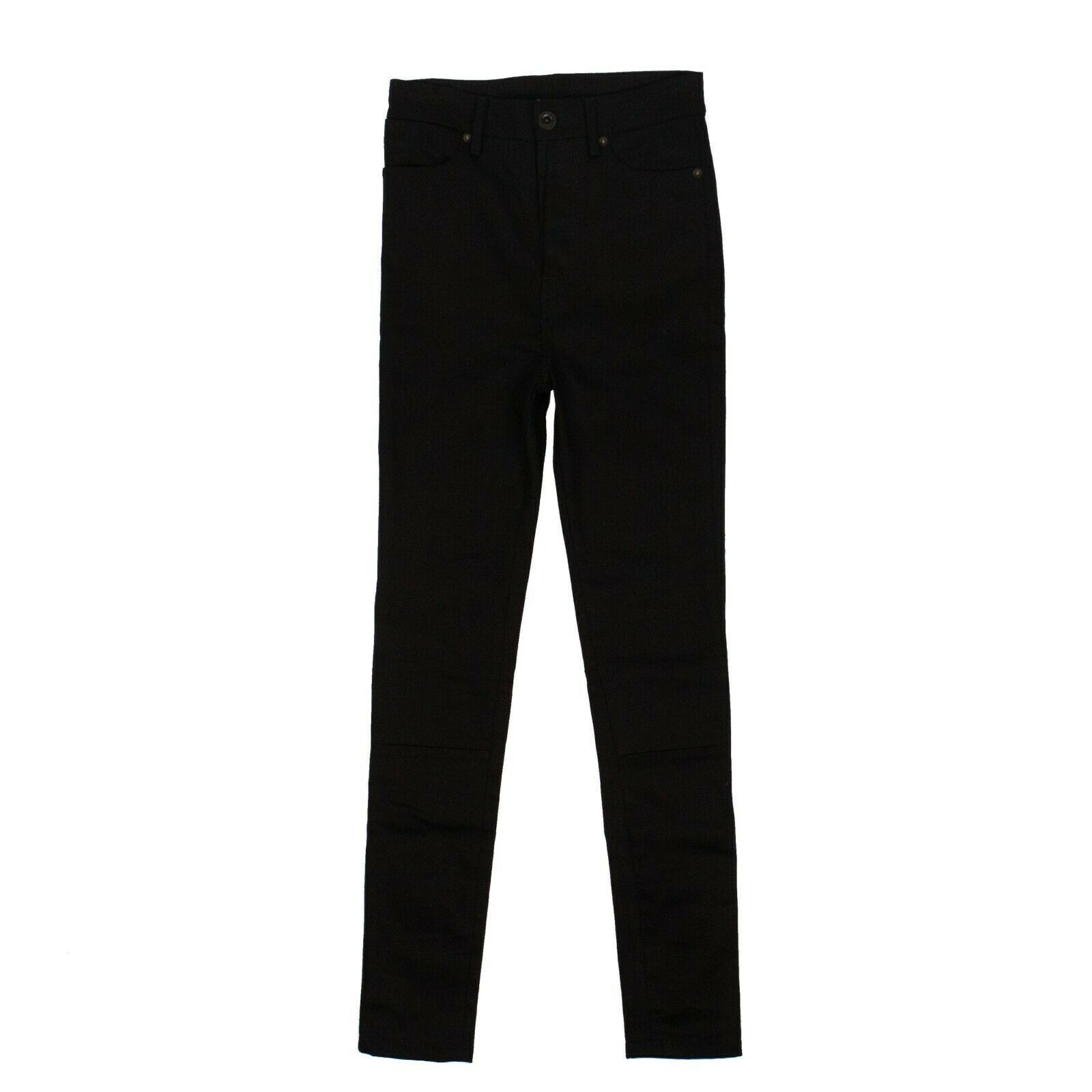 image of Unravel Project Black Cotton Super Skinny Stretch Jeans Pants Size 26, Women's