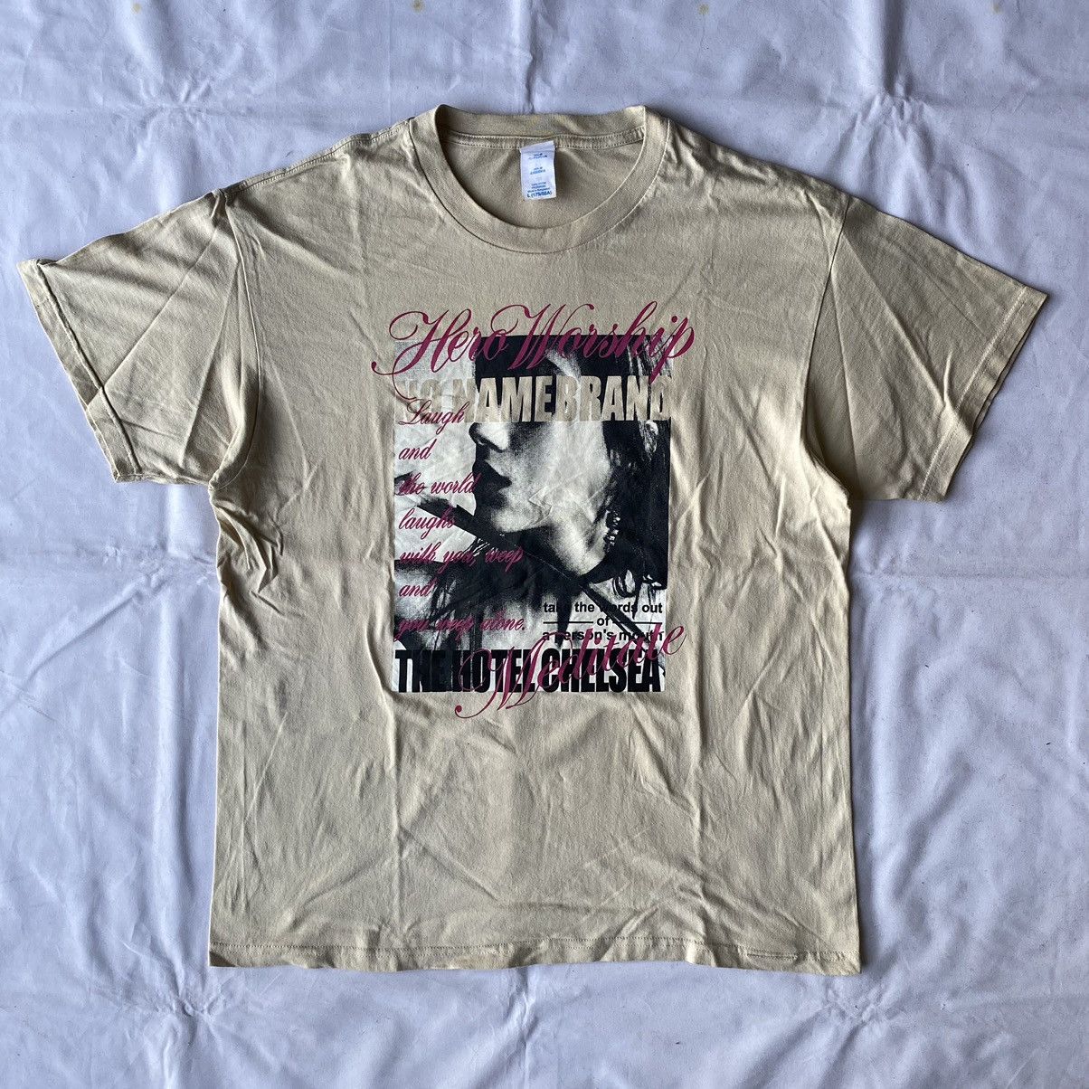 If Six Was Nine × Japanese Brand × Vintage Vintage Hero Worship Meditate Graphic Short Sleeve Tees Size US L / EU 52-54 / 3 - 2 Thumbnail