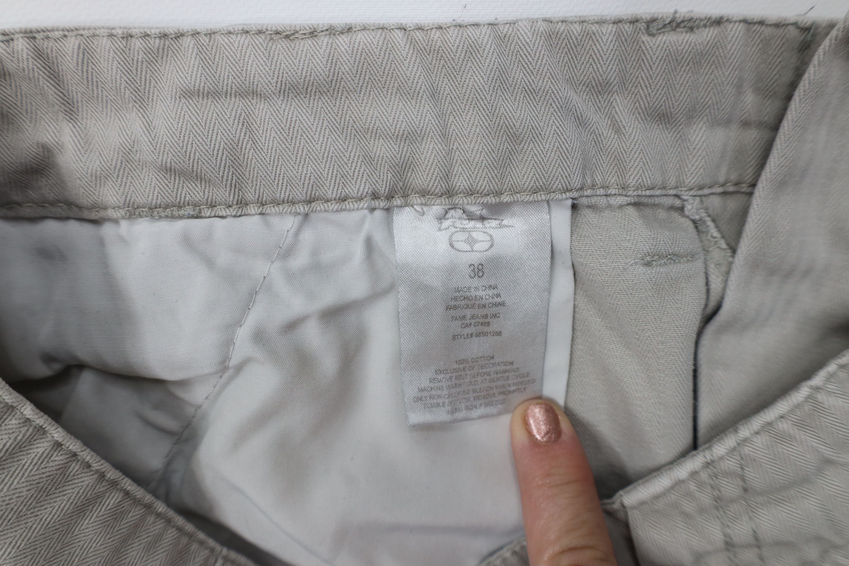 No Fear Vintage 90s Y2K No Fear Herringbone Baggy Cargo Shorts Gray Size US 38 / EU 54 - 9 Thumbnail