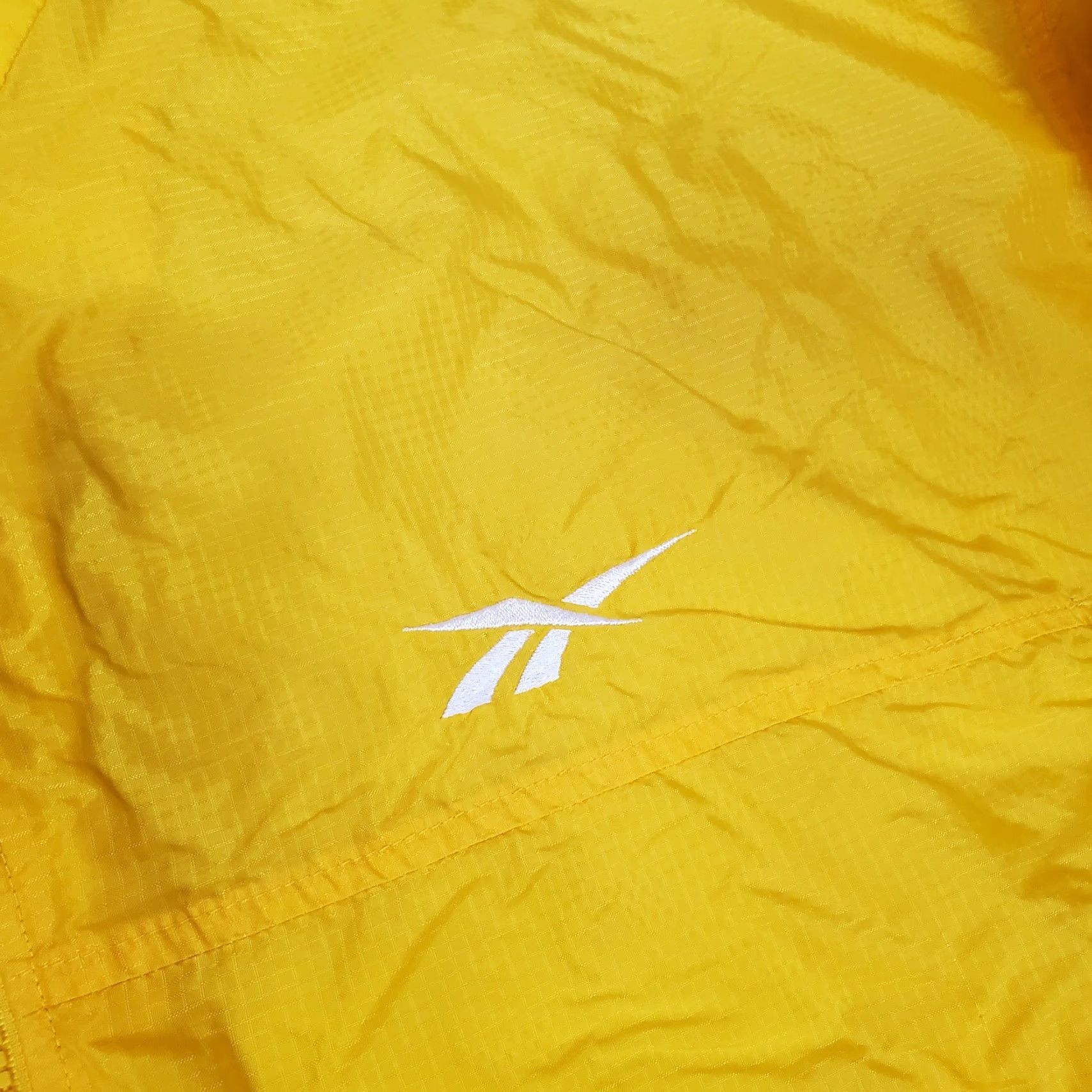 Reebok VINTAGE Reebok Jacket Mens XL Yellow Windbreaker Pullover Anorak Logo 80s 90s Spring Fall Winter Golf Size US XL / EU 56 / 4 - 3 Thumbnail