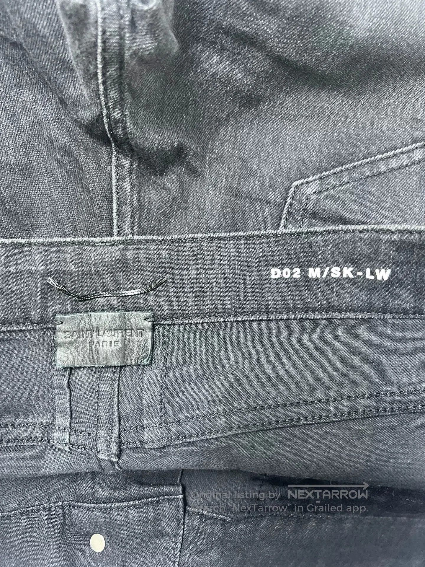 Saint Laurent Paris Saint Laurent Black Zip Detail Jeans. Size US 36 / EU 52 - 5 Thumbnail