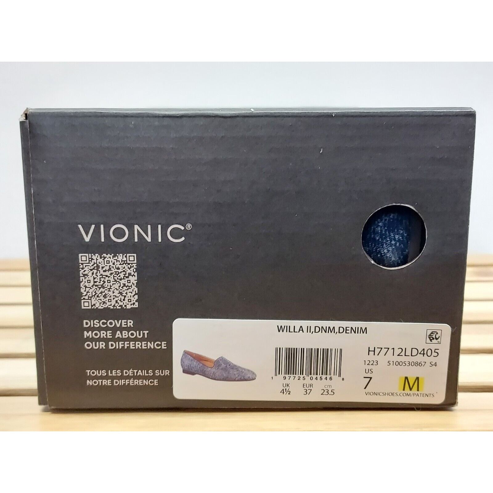 Vionic Vionic Womens | Blue | Willa II Denim Slip On Loafer Size 7 Size US 7 / IT 37 - 24 Thumbnail