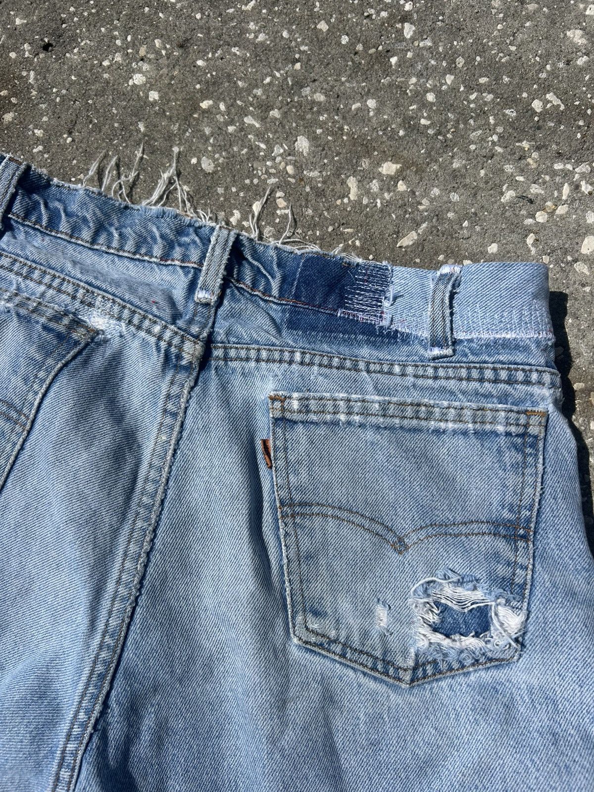 Other 1/1 Your World vintage frayed repaired levis denim shorts Size US 32 / EU 48 - 5 Thumbnail