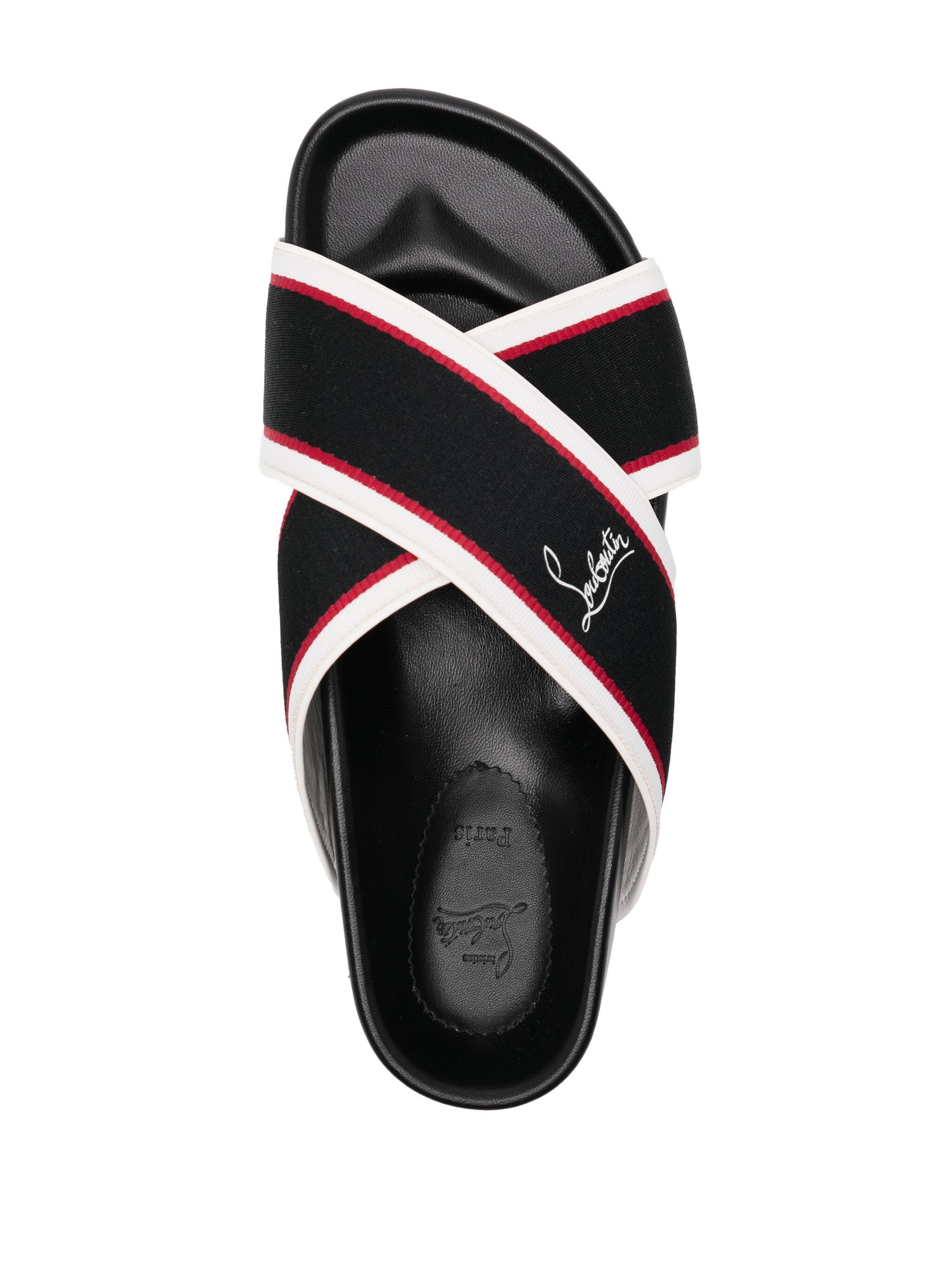 Christian Louboutin os11x0125 Hot Cross Bizz Cotton Sandals in Multicolor Size US 9 / EU 42 - 4 Thumbnail