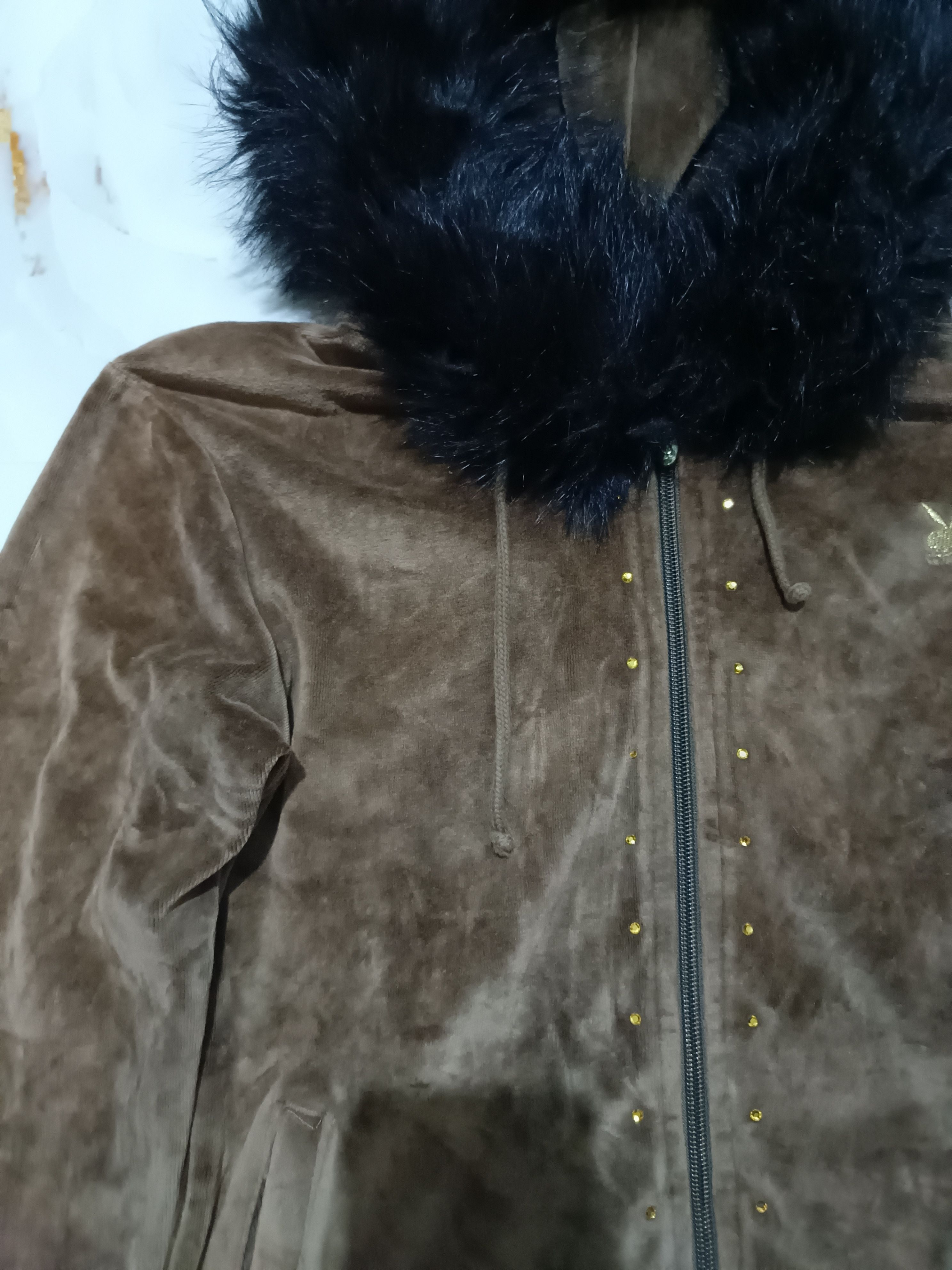 Beauty Beast 2000's Fur Velvet Hoodie Playboy lgb styled Size S / US 4 / IT 40 - 4 Thumbnail