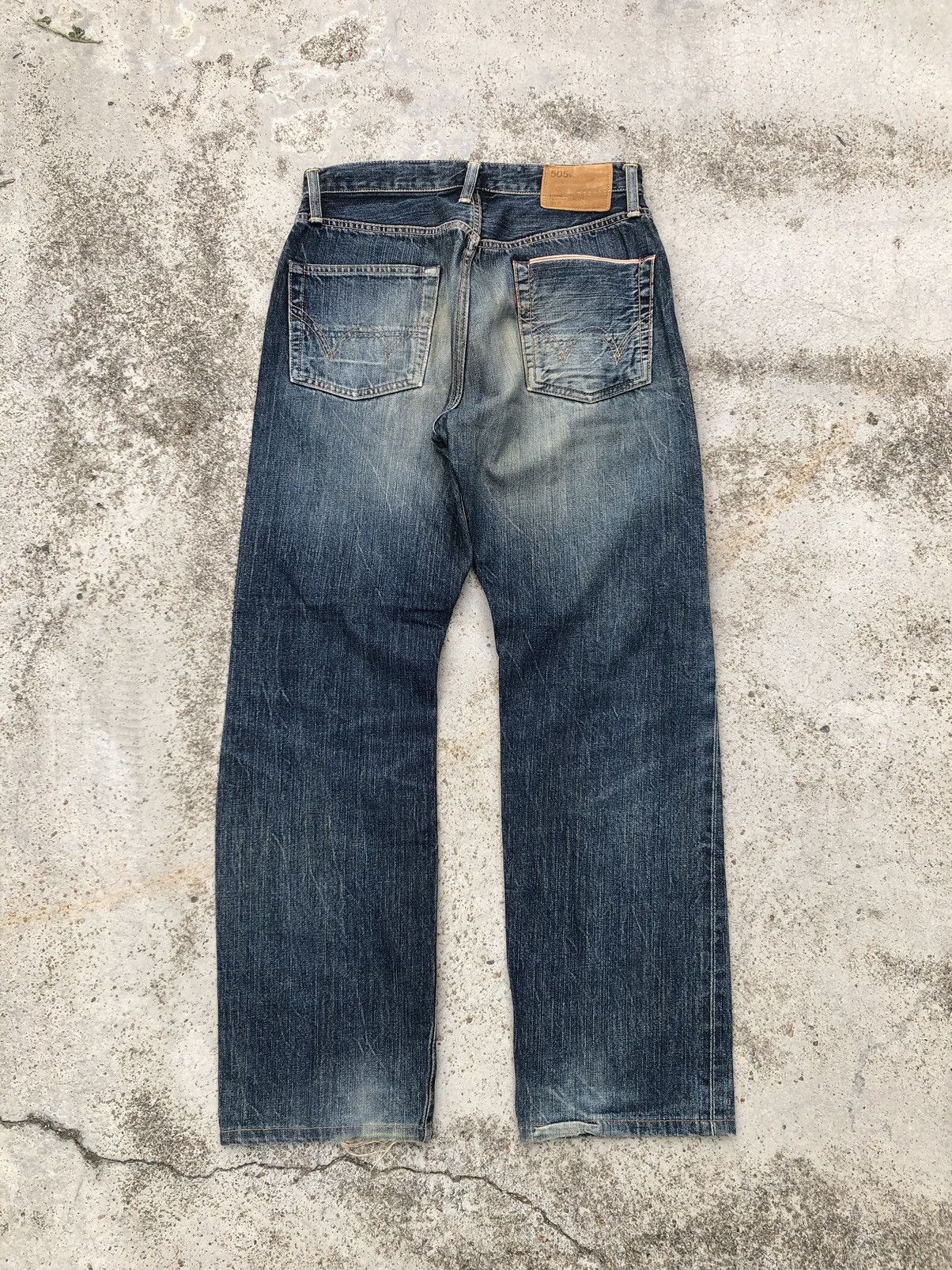 Edwin RUSTY BLUE DISTRESSED SELVEDGE DENIM BY EDWIN Size US 28 / EU 44 - 5 Thumbnail