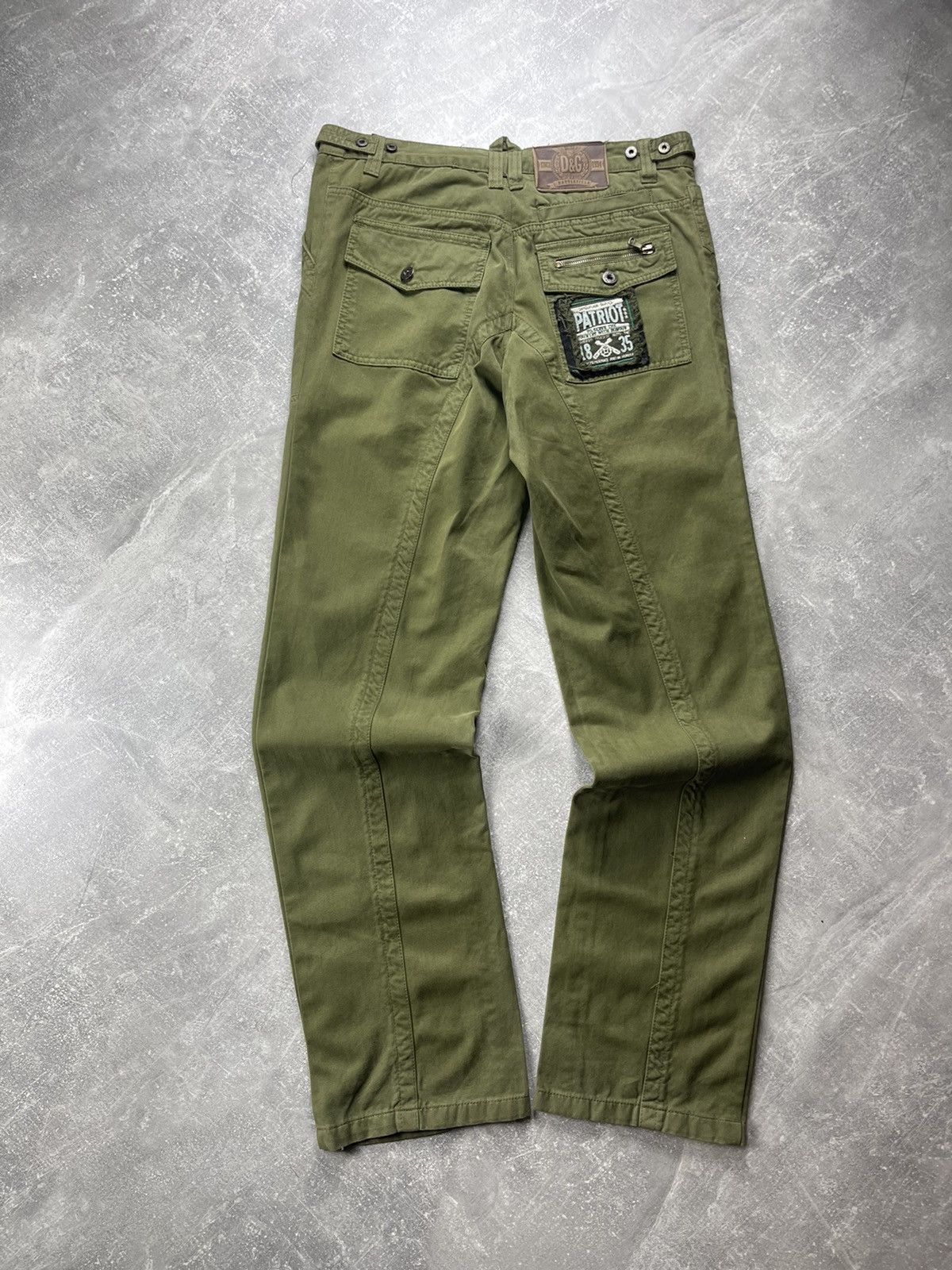 Dolce & Gabbana Dolce & Gabbana Patriot Utility Cargo Pants Olive Green Size US 33 - 2 Thumbnail