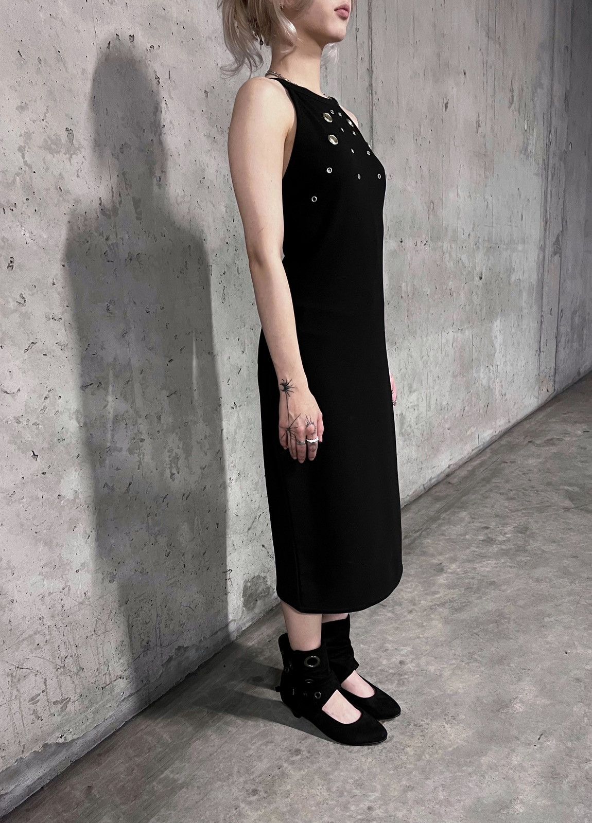 Vintage Grommets Eyelets Vintage Dress Size XL / US 12-14 / IT 48-50 - 4 Thumbnail
