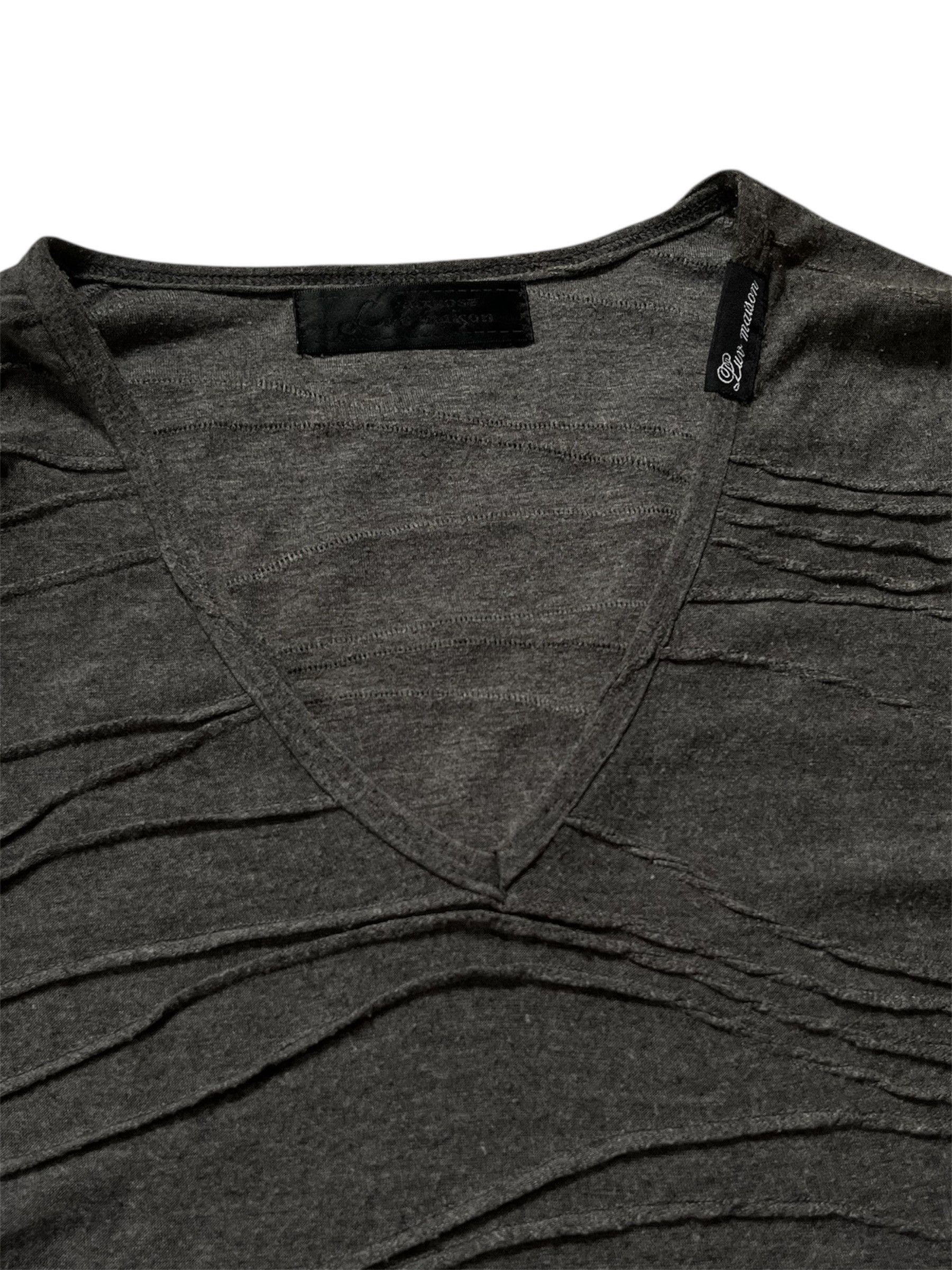 Le Grande Bleu (L.G.B.) Luv Maison Jackrose Textured Poem Long Sleeve T-Shirt Size US S / EU 44-46 / 1 - 3 Thumbnail