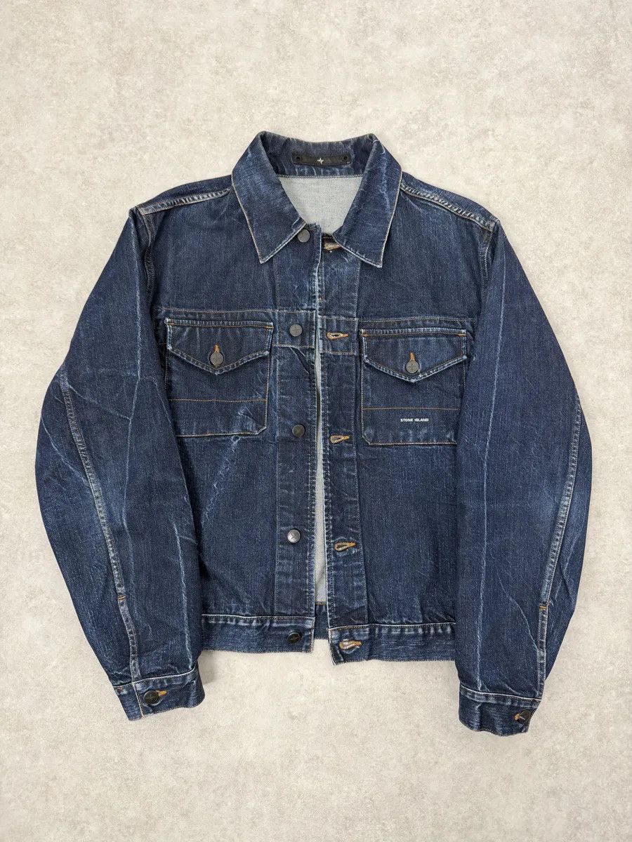 Stone Island 2000s Stone Island Brut Navy Denim Jacket Size US M / EU 48-50 / 2 - 6 Thumbnail