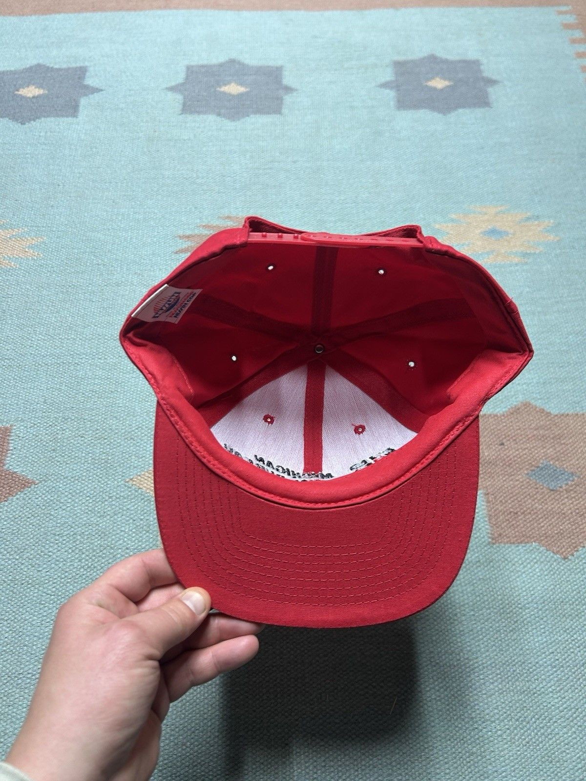 Vintage Vintage SnapBack hat Michigan farm bureau red embroidered Size ONE SIZE - 5 Thumbnail